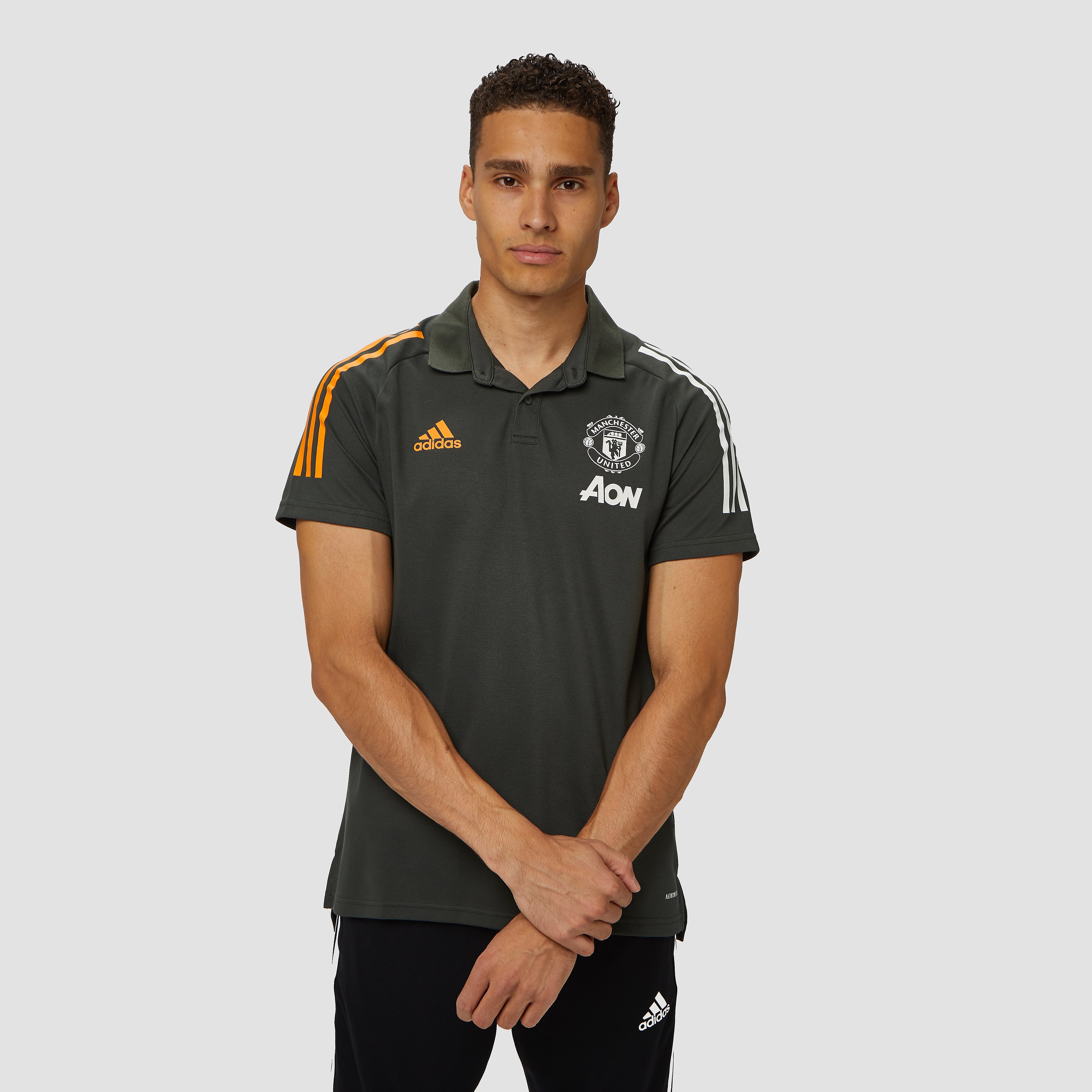 adidas Manchester united fc training polo 20/21 groen heren Heren