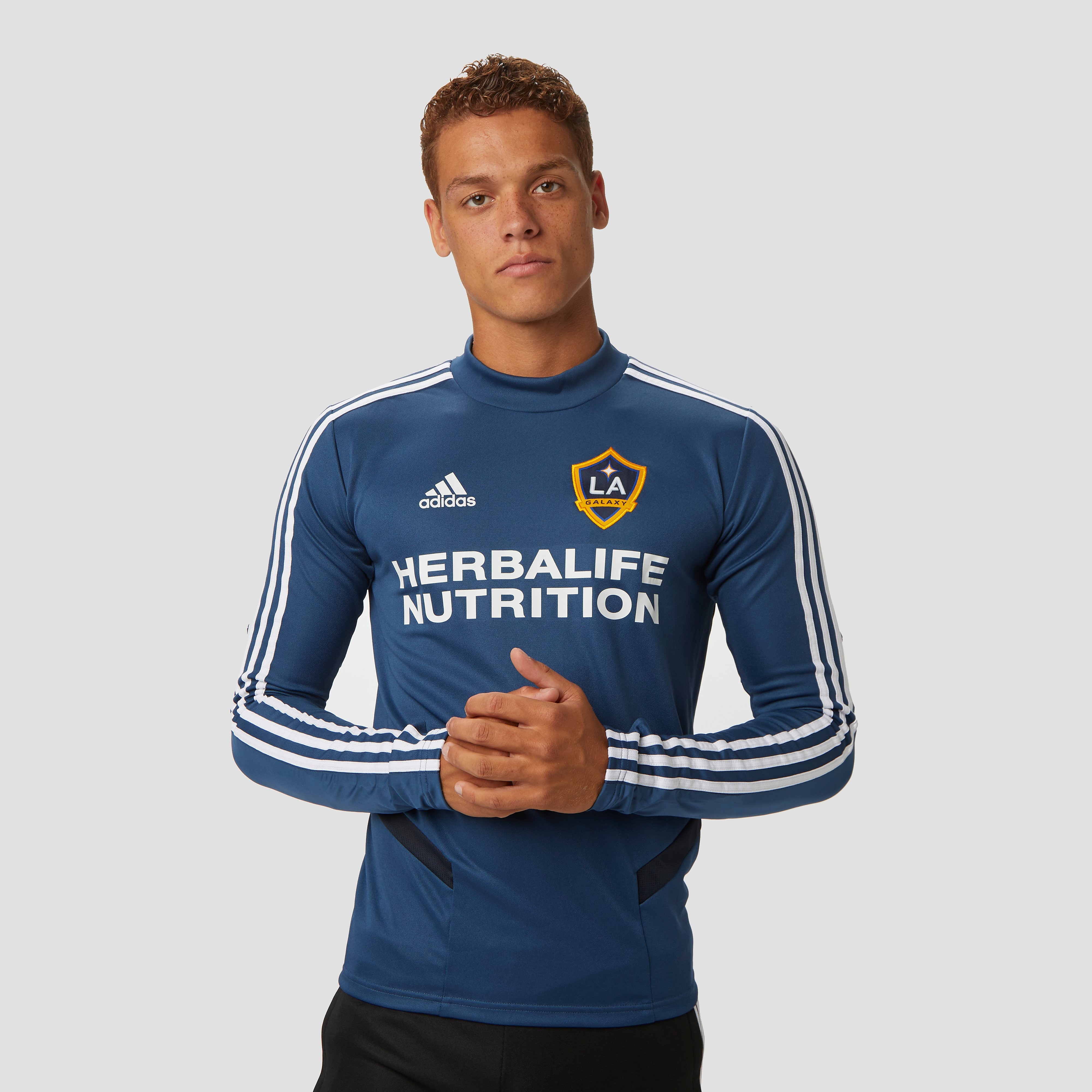 adidas Los angeles galaxy trainingstop 19/20 blauw heren Heren