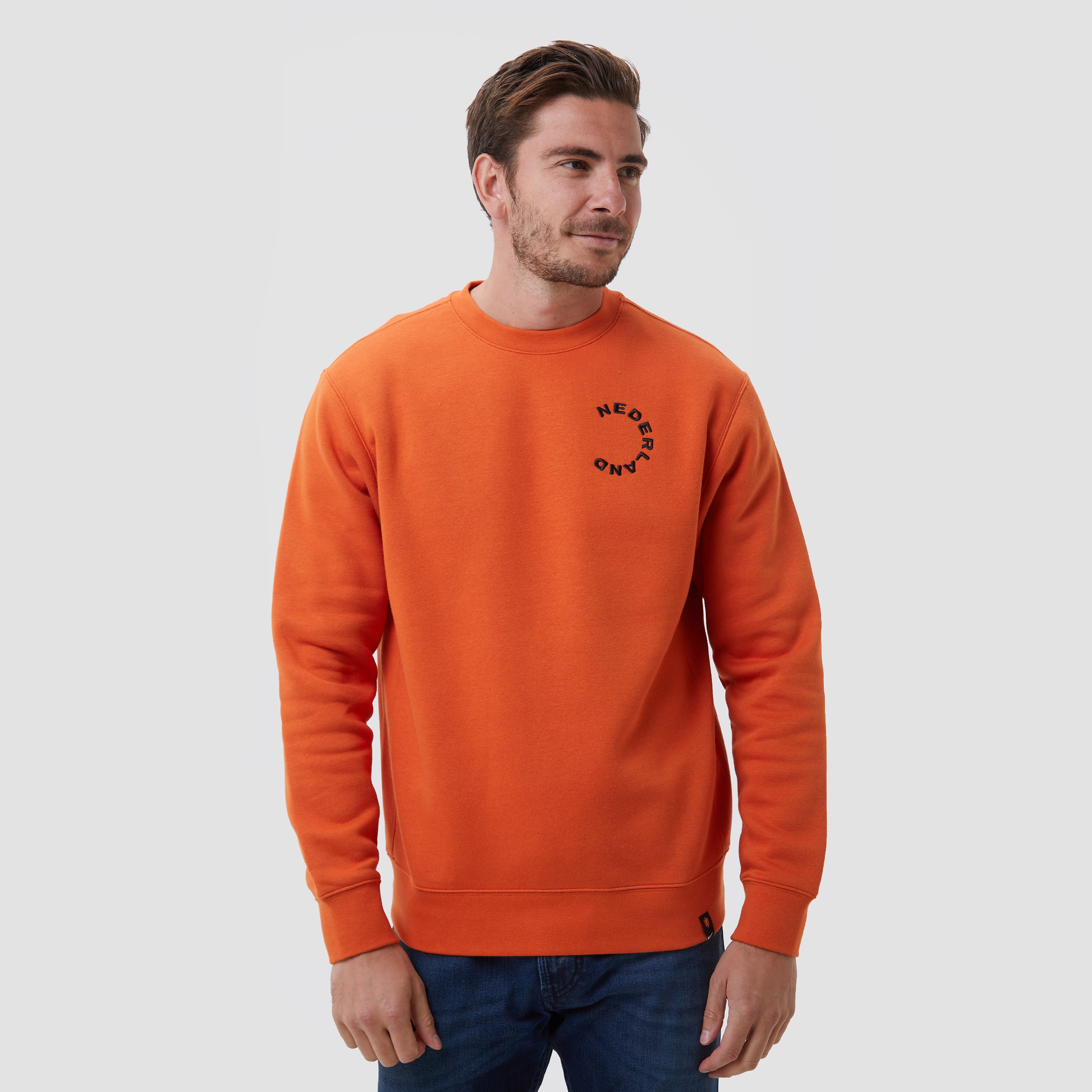 Nike Nike knvb nederland sportswear club crew sweater 22/23 oranje heren heren