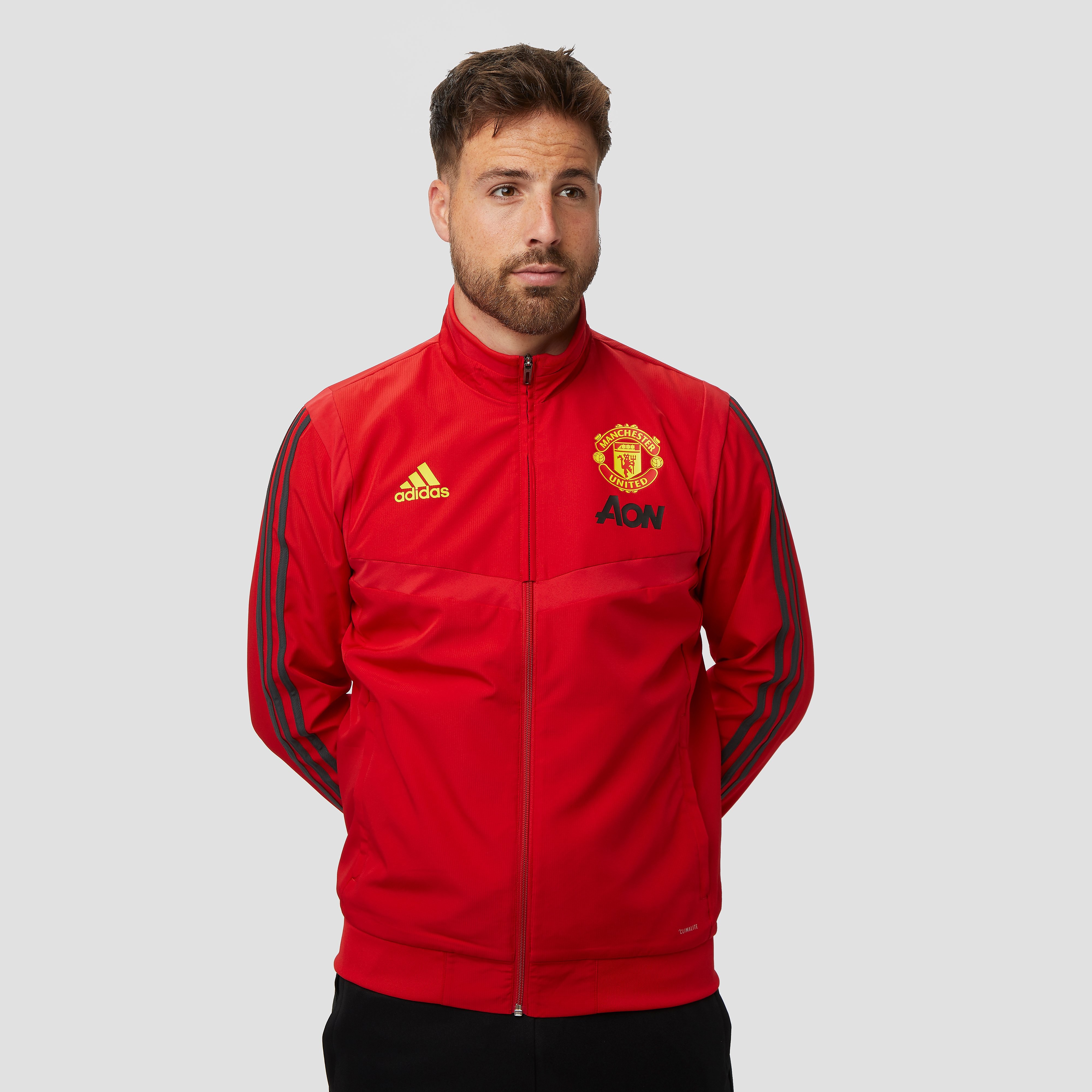 adidas Manchester united fc presentatiejas 19/20 rood heren Heren