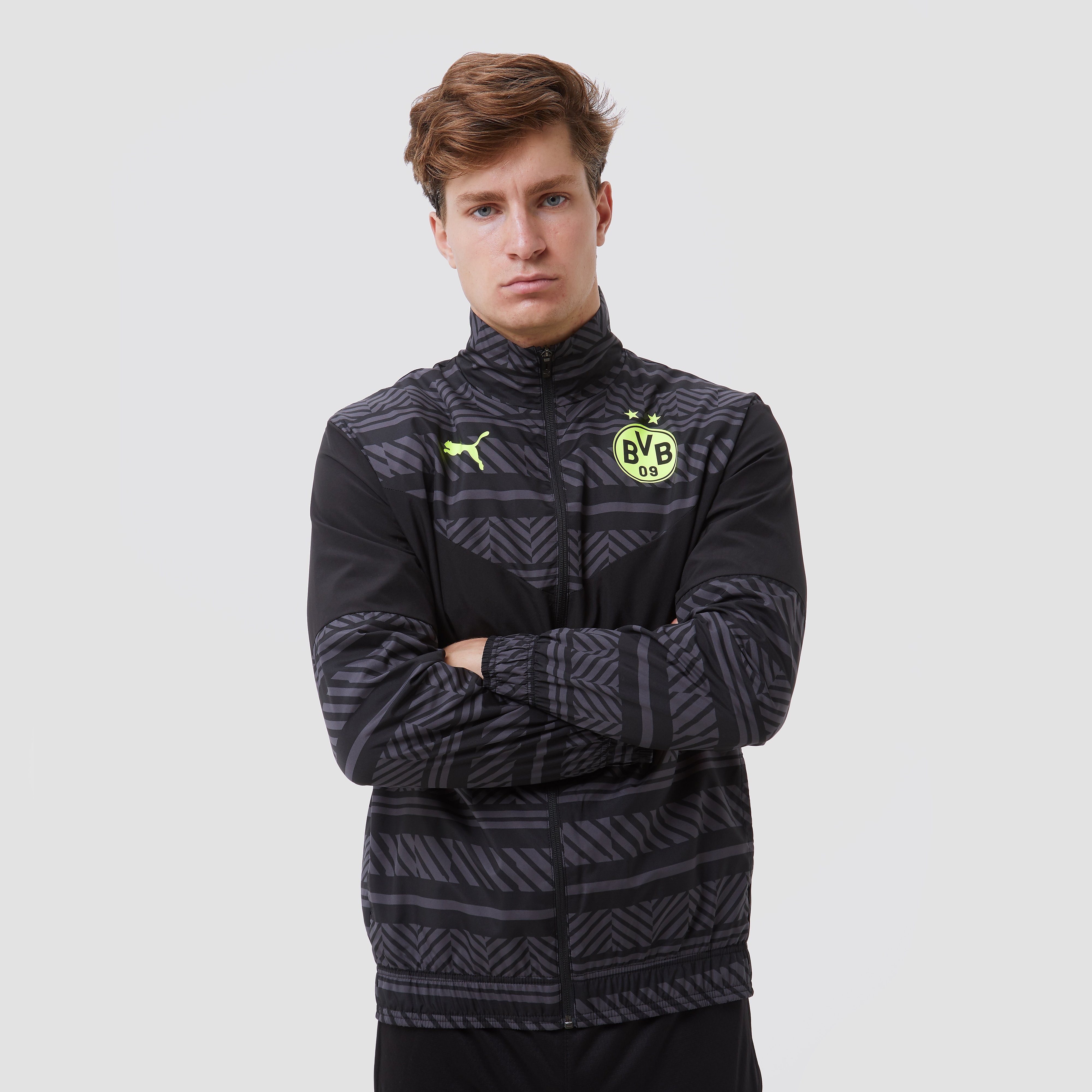 Puma Borussia Dortmund Pre-Match Jacket - sportvest - zwart