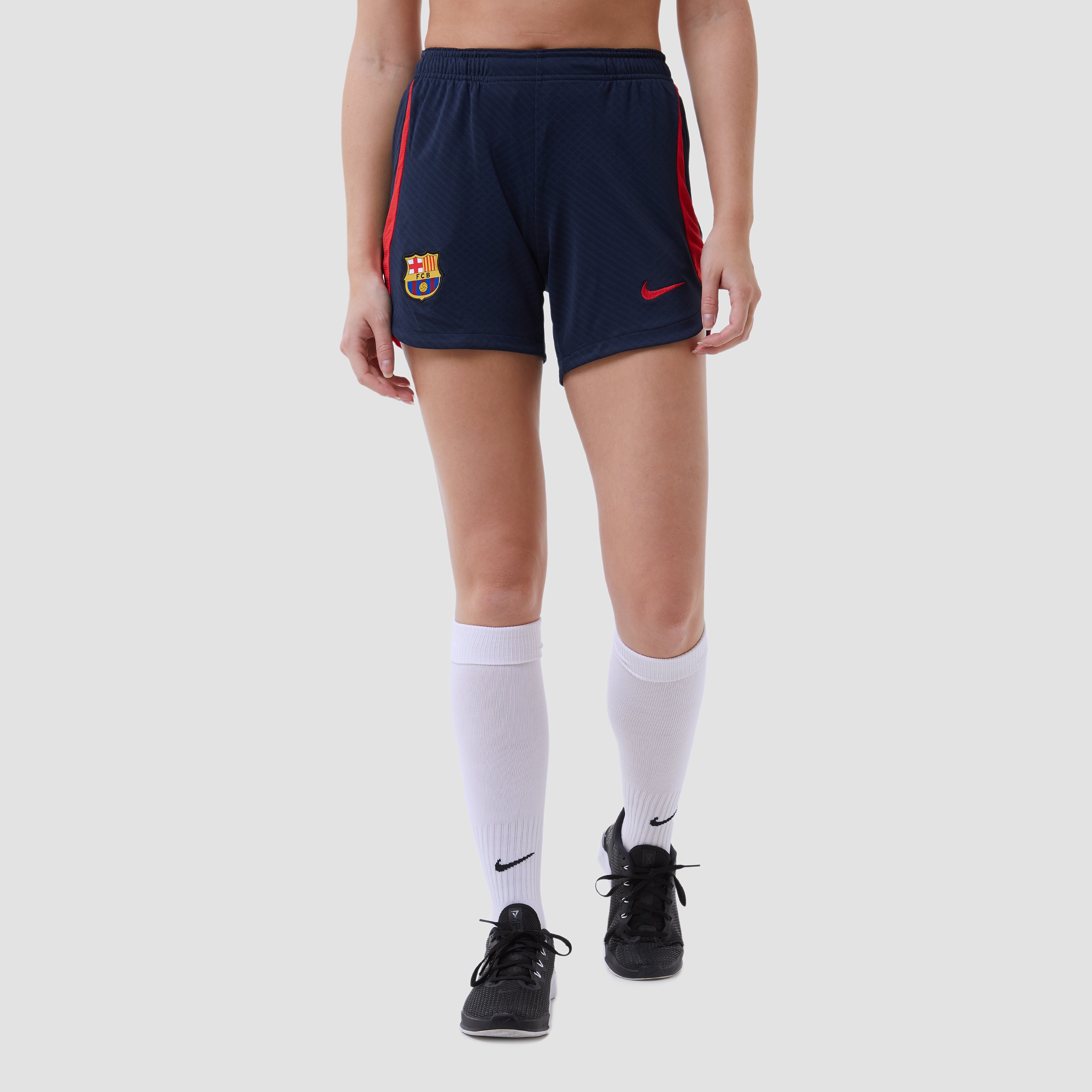 Nike Nike fc barcelona strike dri-fit trainingsshort 22/23 blauw dames dames