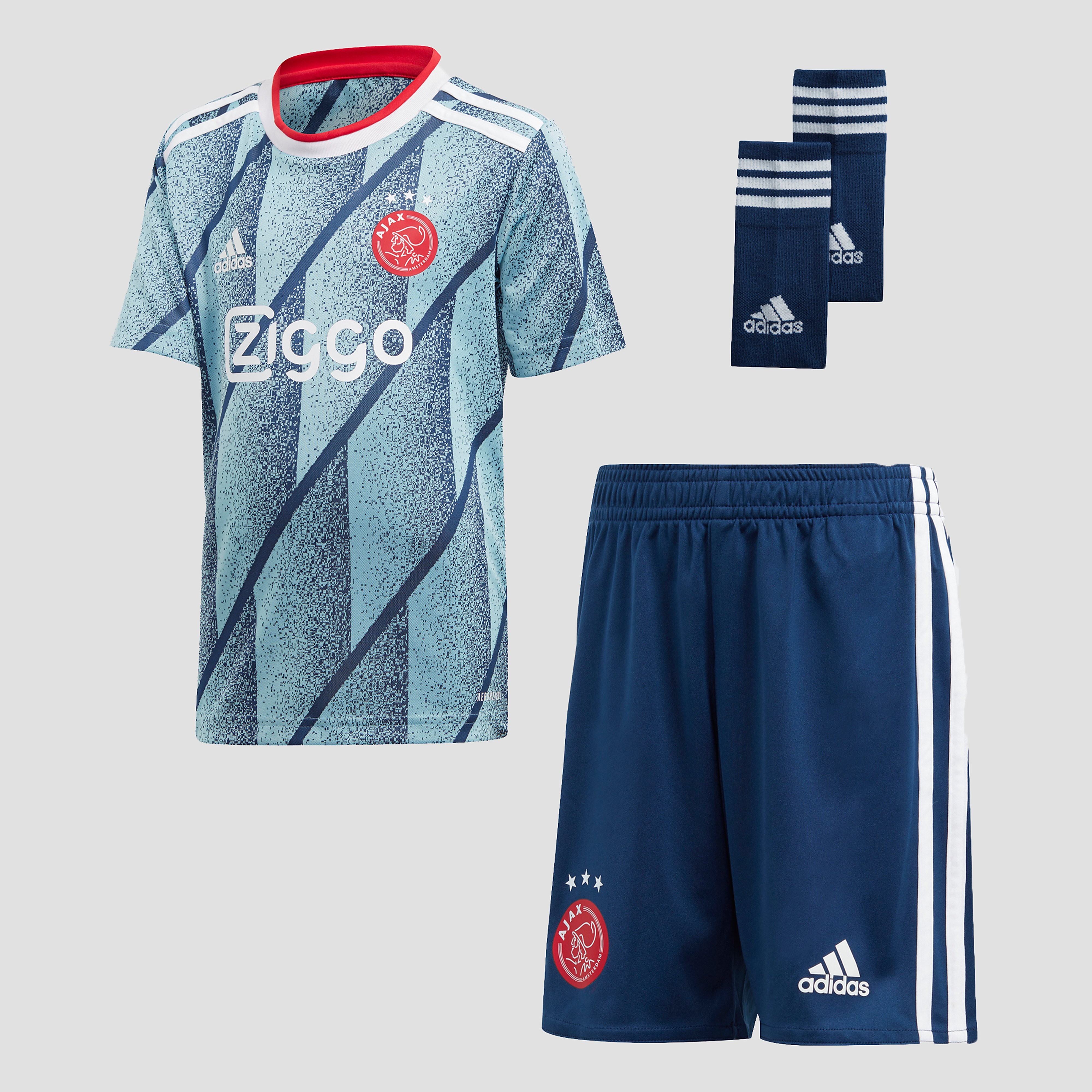 adidas Afc ajax uit minikit 20/21 blauw kinderen Kinderen