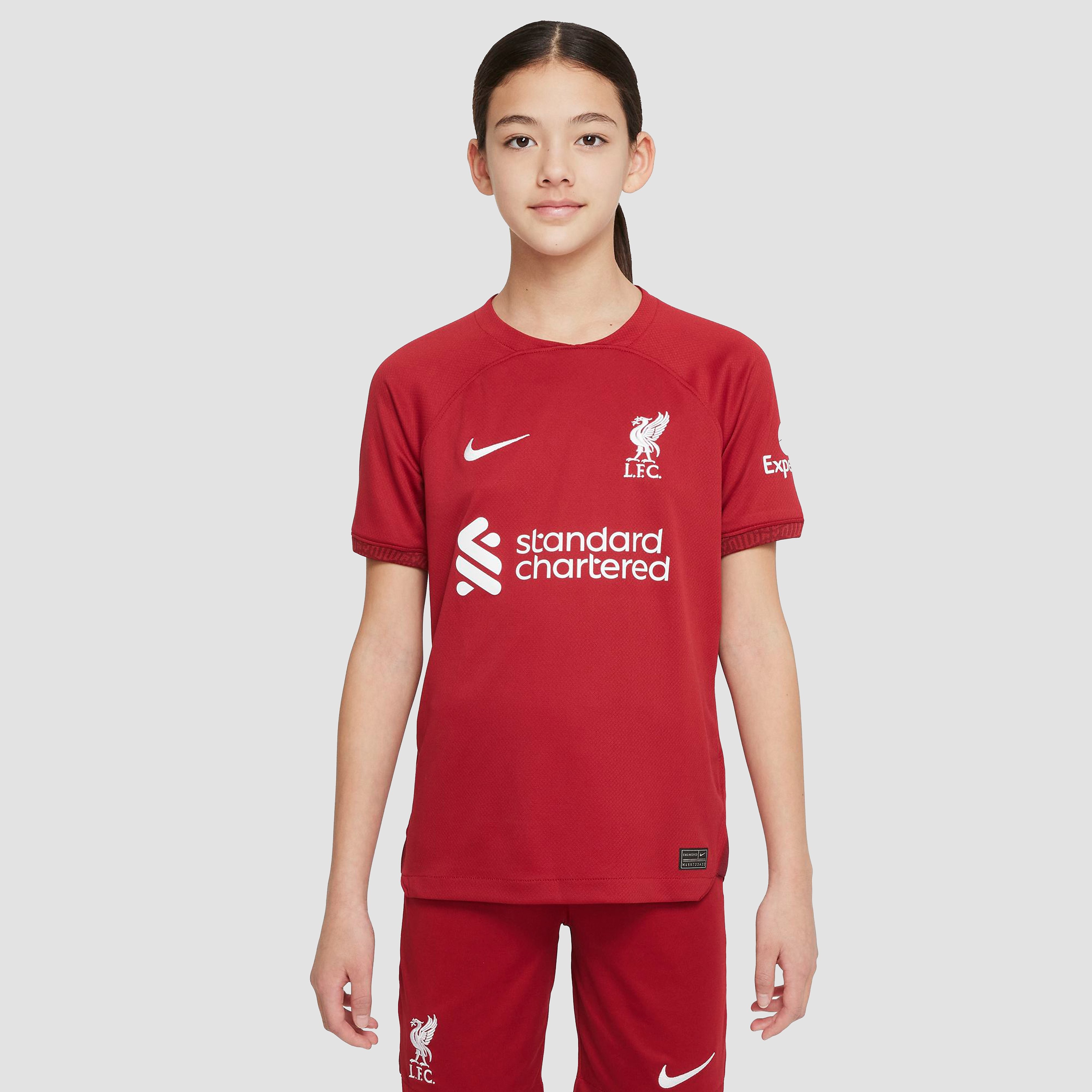 Nike Nike liverpool fc dri-fit stadium thuisshirt 22/23 rood kinderen kinderen