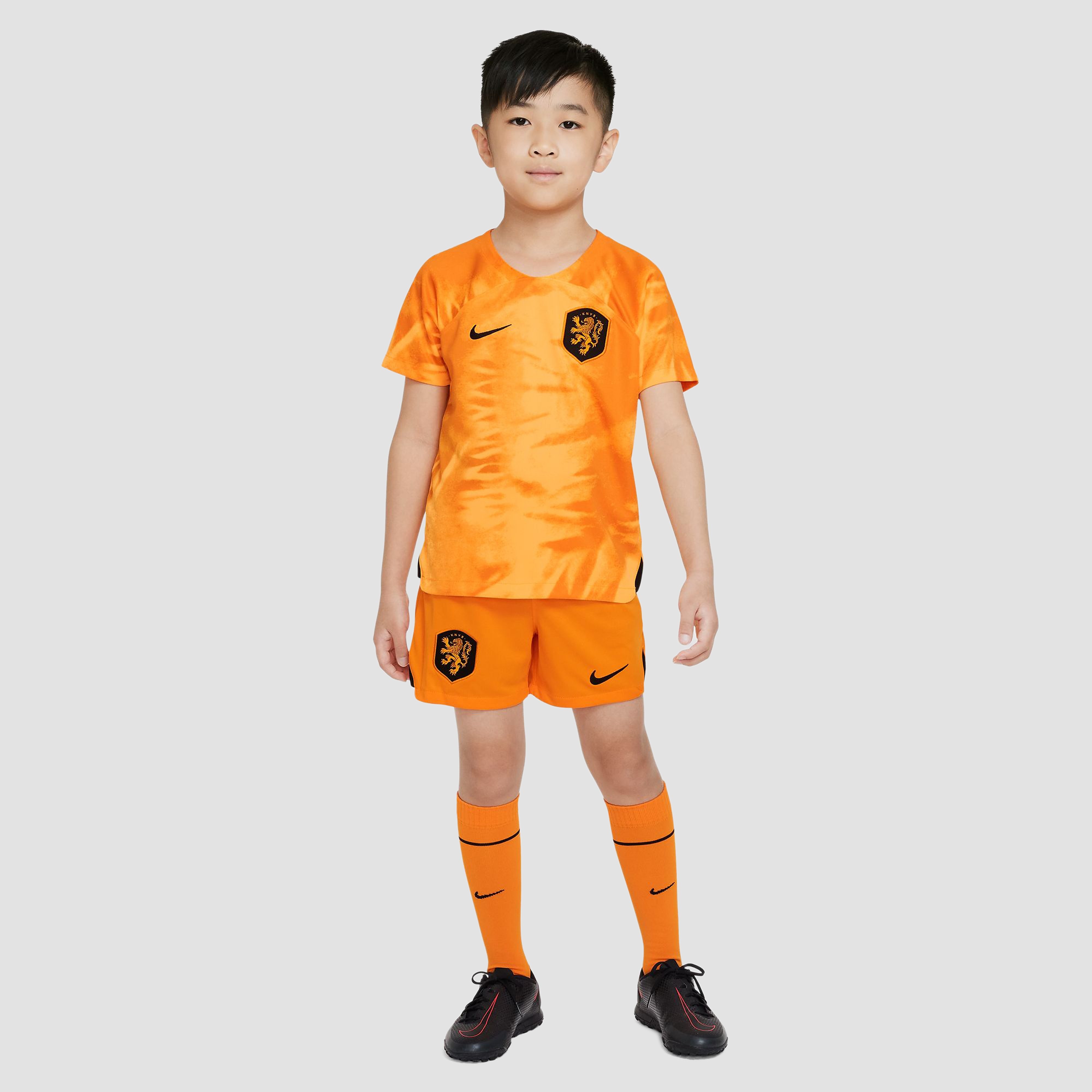 Nike Nike knvb nederland dri-fit thuisminikit 22/23 oranje kinderen kinderen