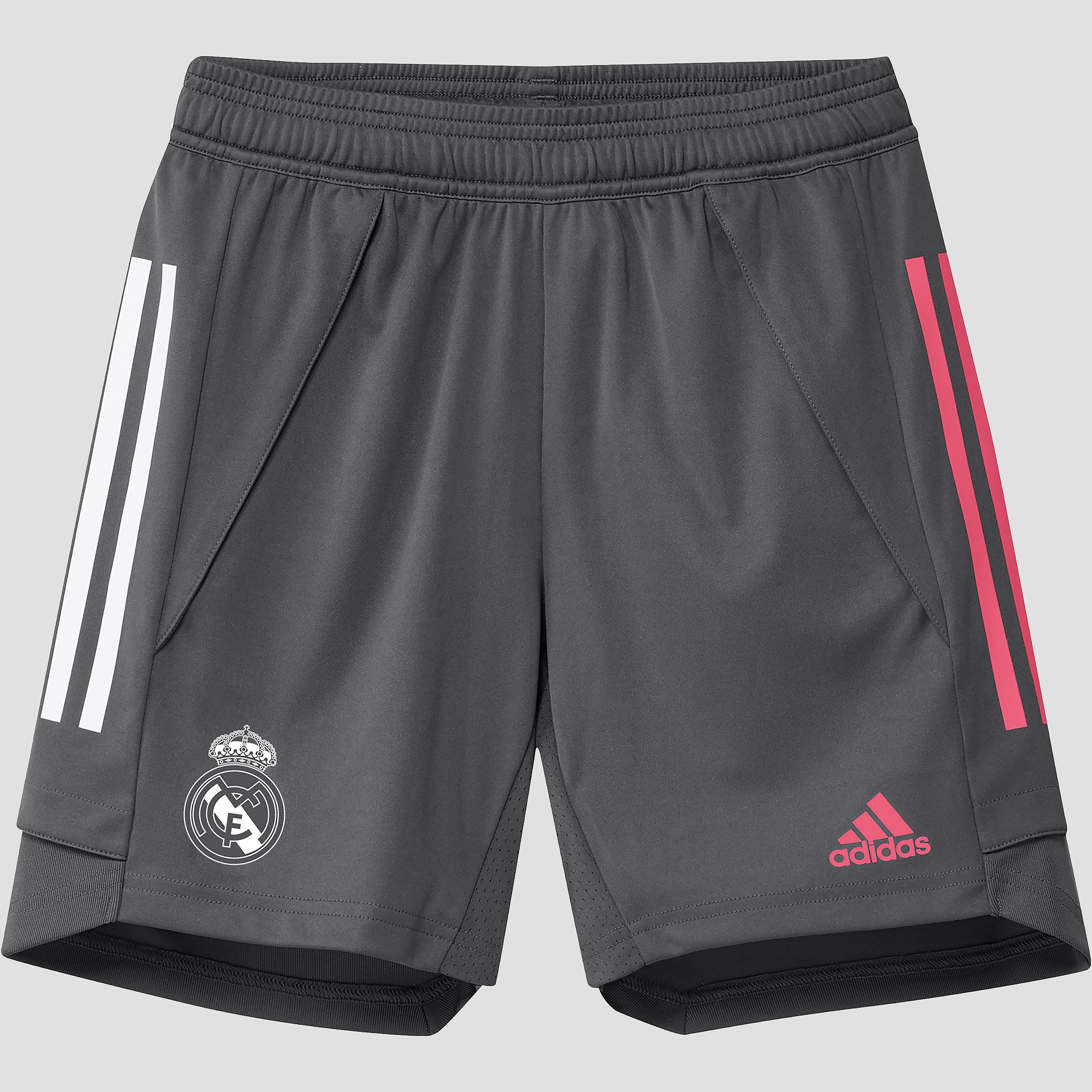 adidas Real madrid trainingsshort 20/21 grijs kinderen Kinderen