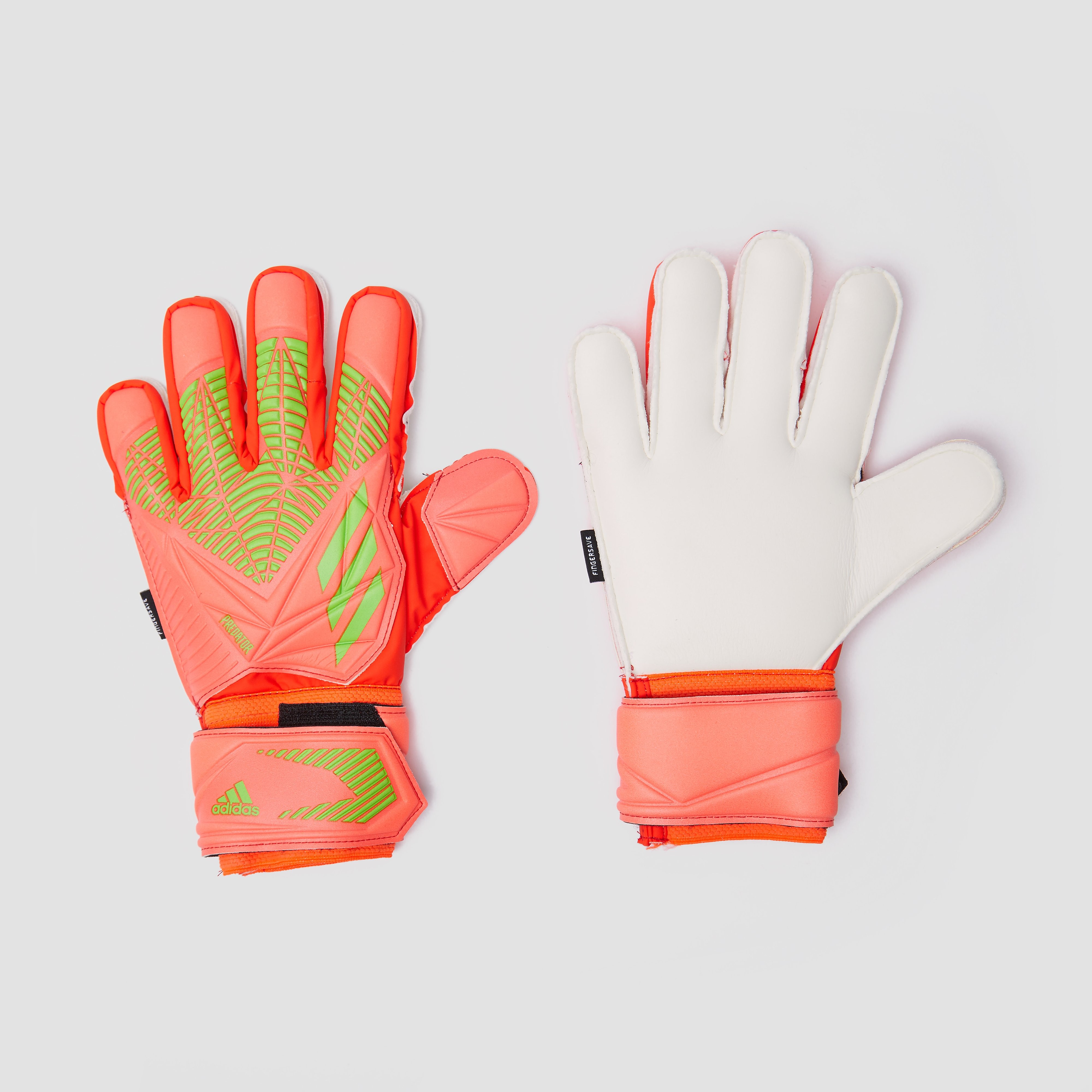 adidas Adidas predator edge fingersave match keepershandschoenen rood/oranje heren