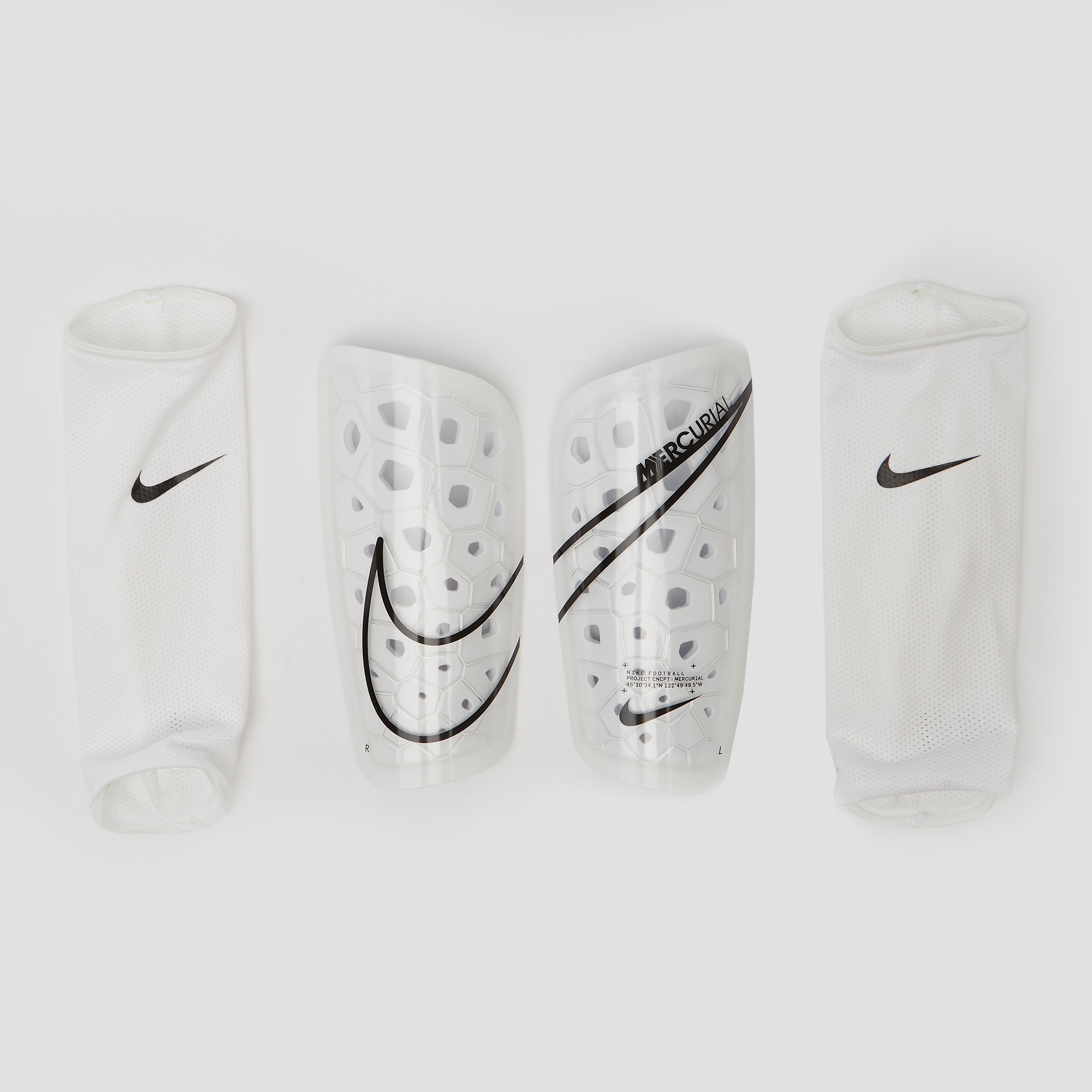 Nike Nike mercurial lite scheenbeschermers wit heren