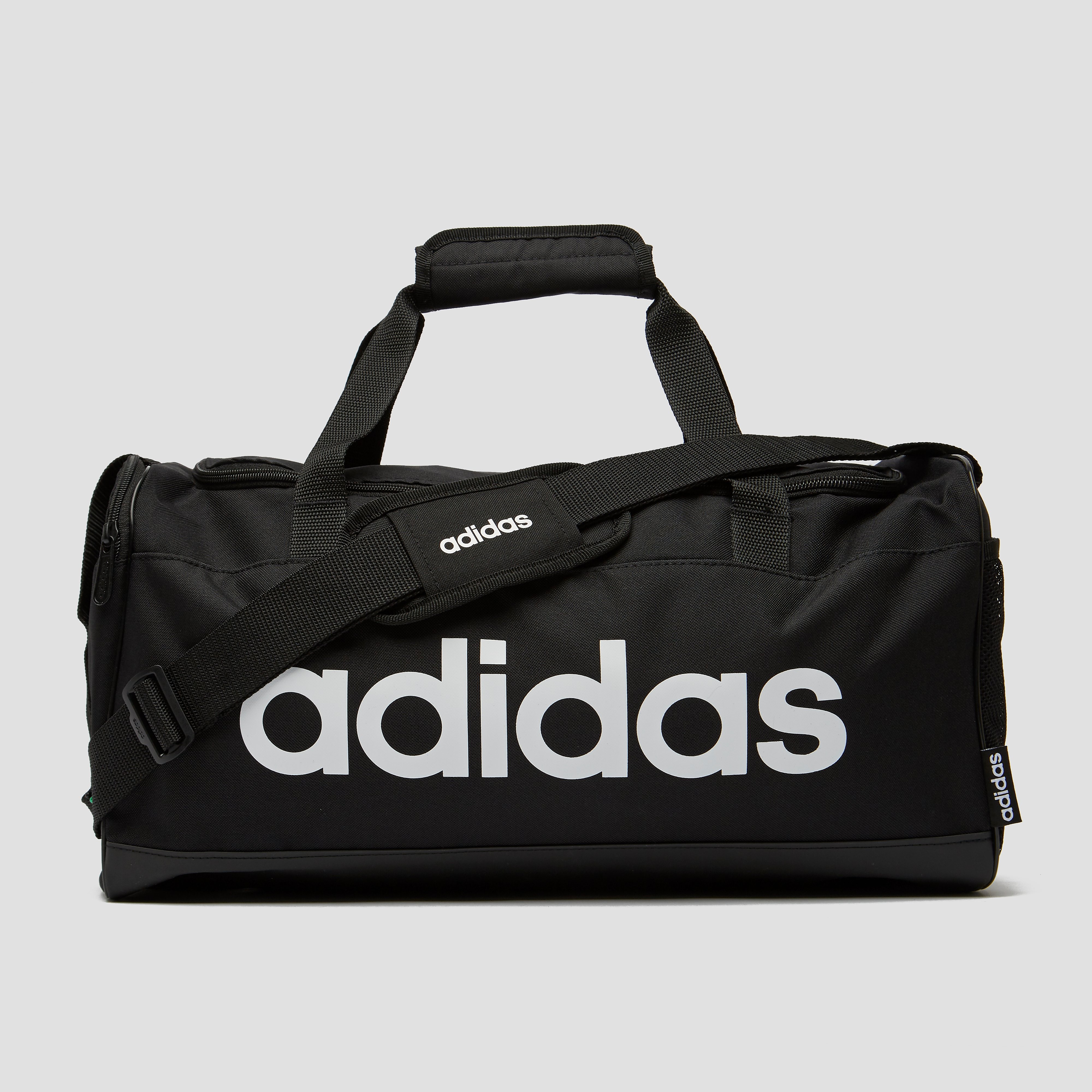 adidas Linear logo duffel sporttas small zwart Kinderen