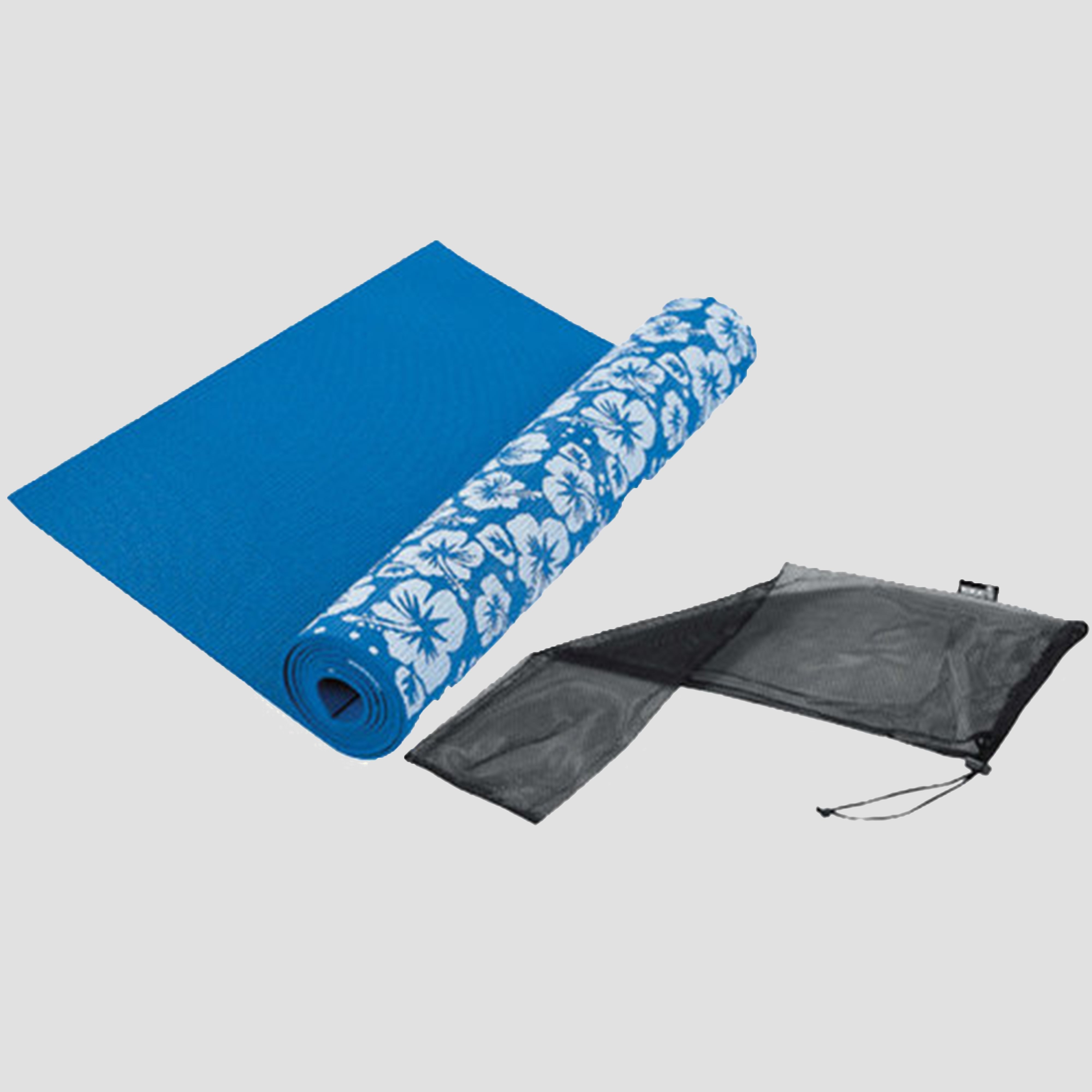 TUNTURI Yogamat print blauw Kinderen