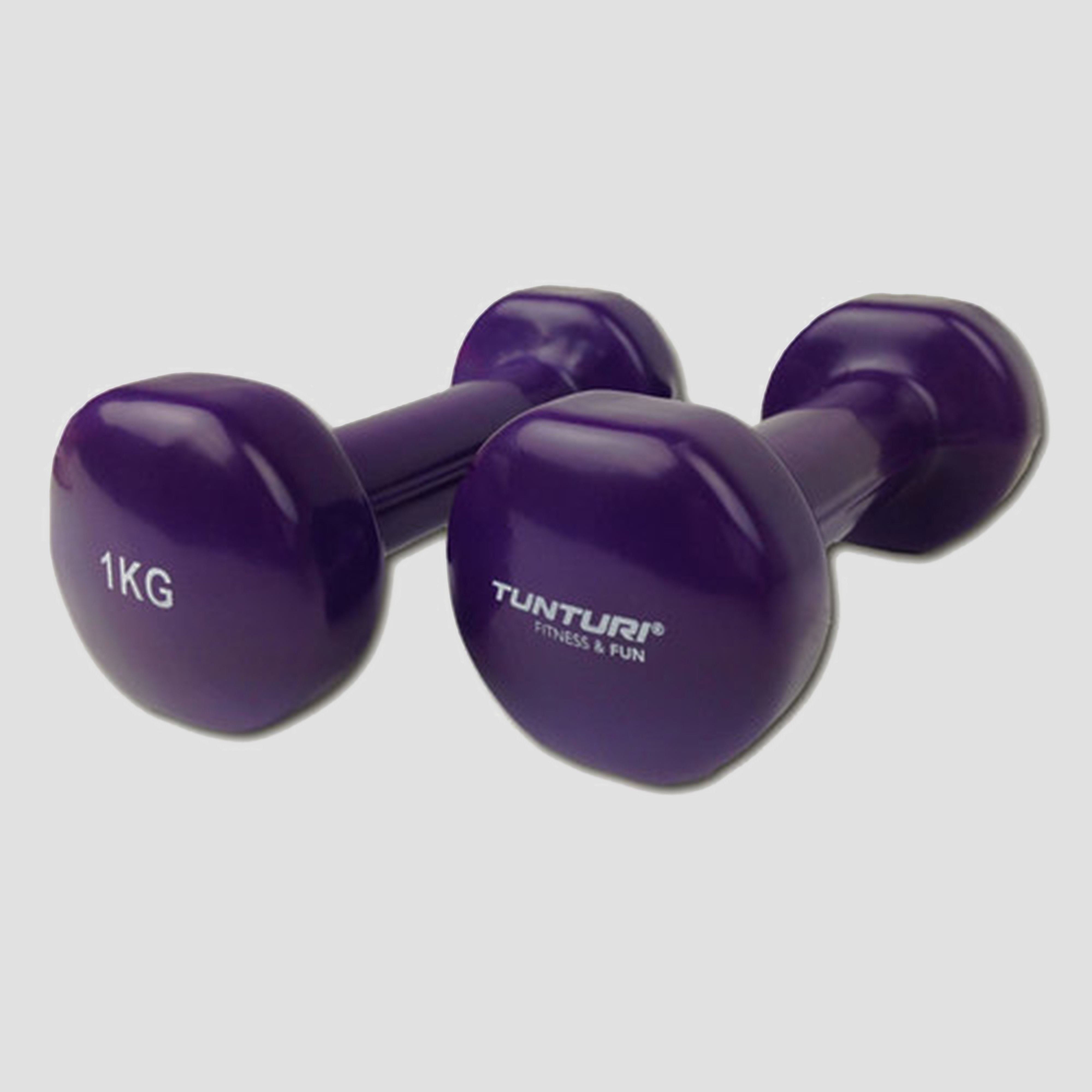 TUNTURI Vinyl dumbbell 2x 1 kilogram paars Kinderen