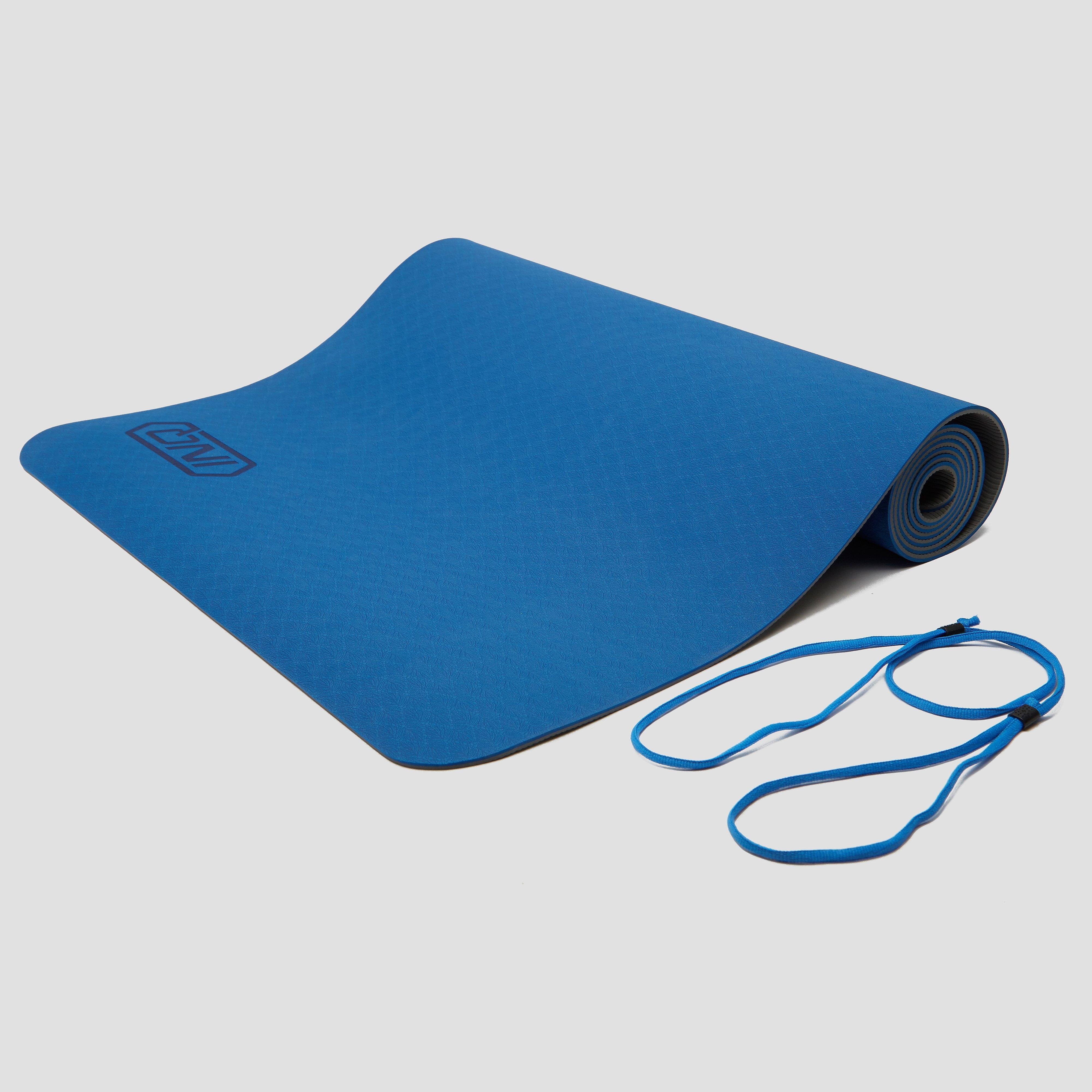 INQ Yogamat 5 millimeter tpe grijs/blauw Kinderen