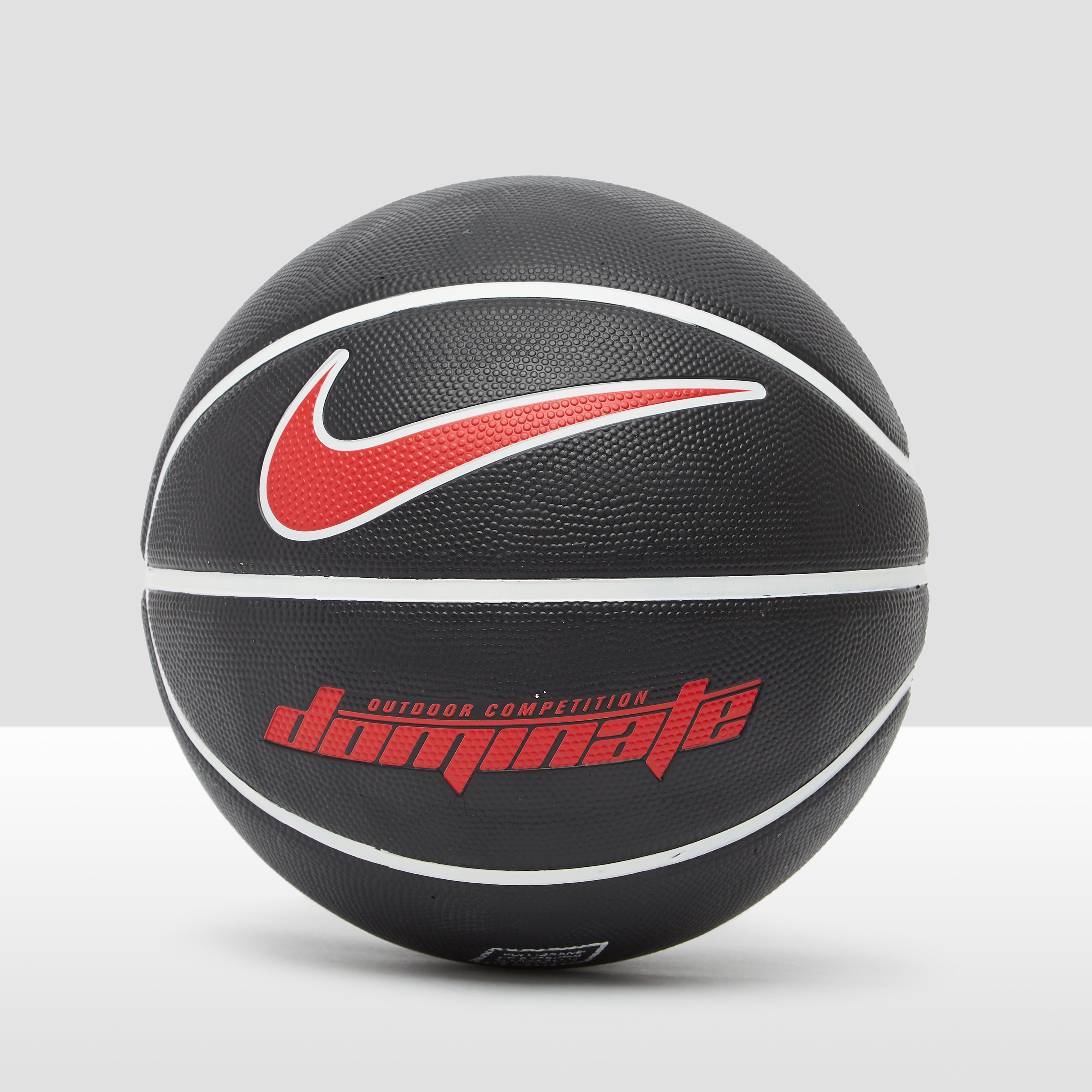 NIKE Dominate 8-panel basketbal zwart/rood Kinderen