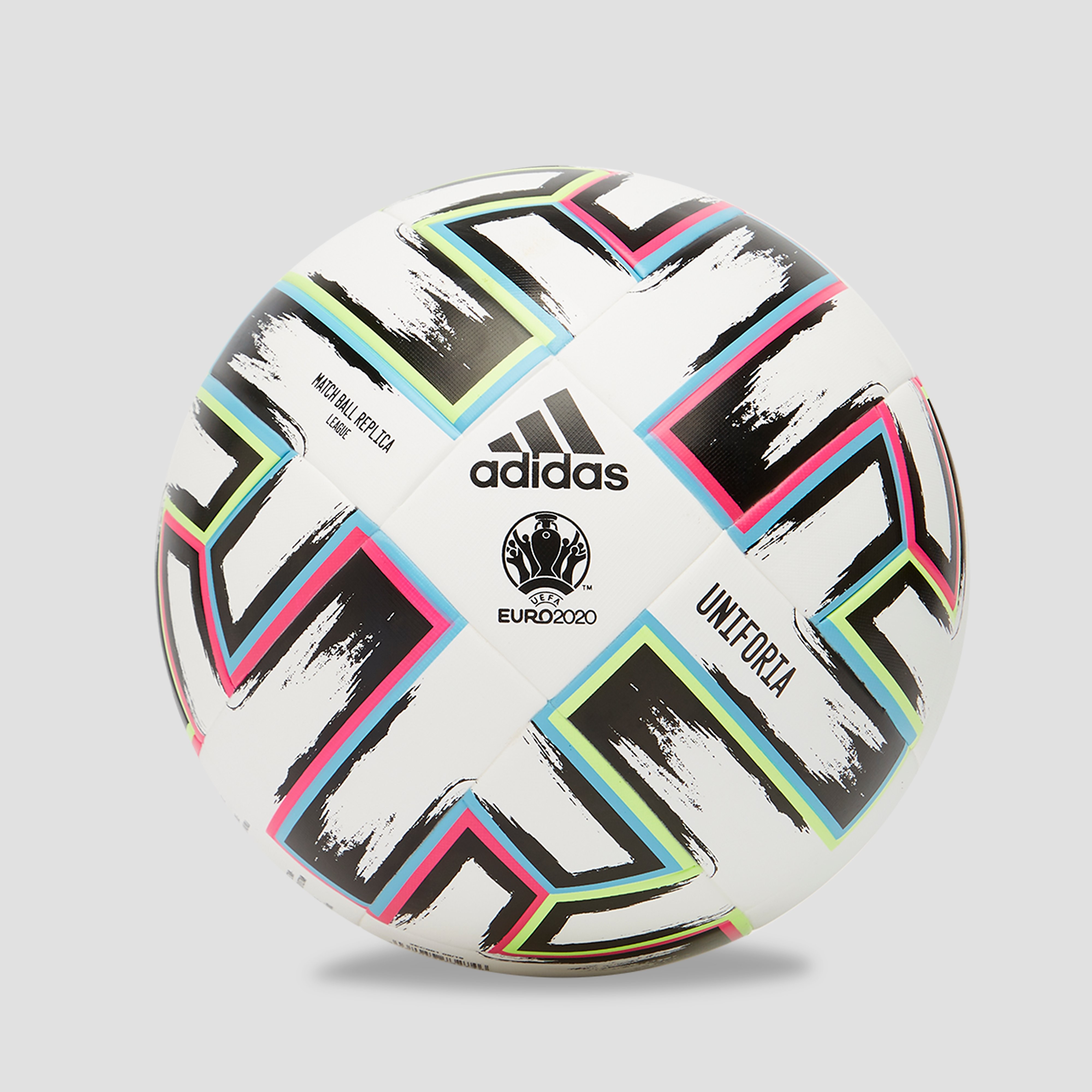 adidas Uefa euro 2020 uniforia wedstrijd voetbal wit/groen Kinderen