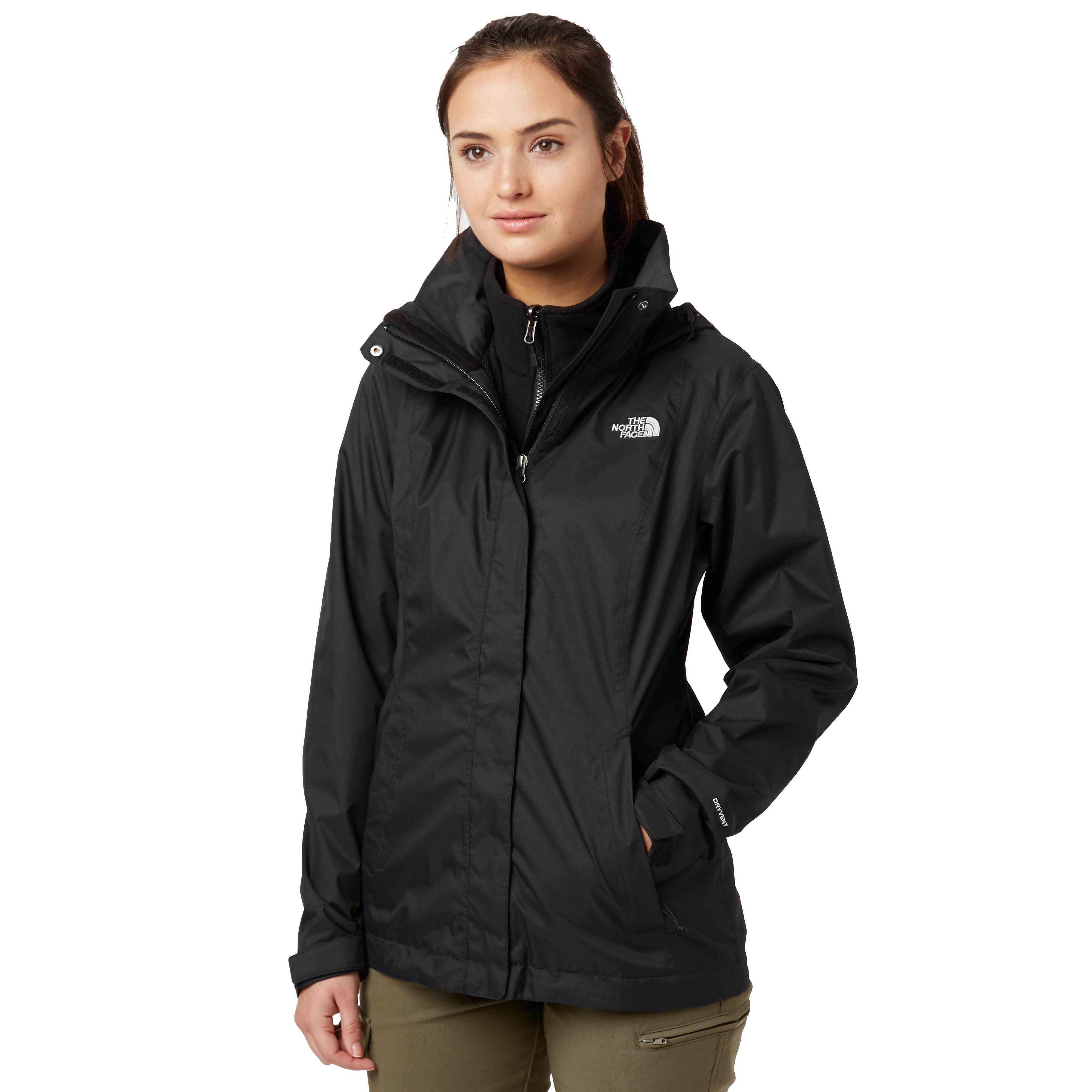 Womens north face jacket sale jd black