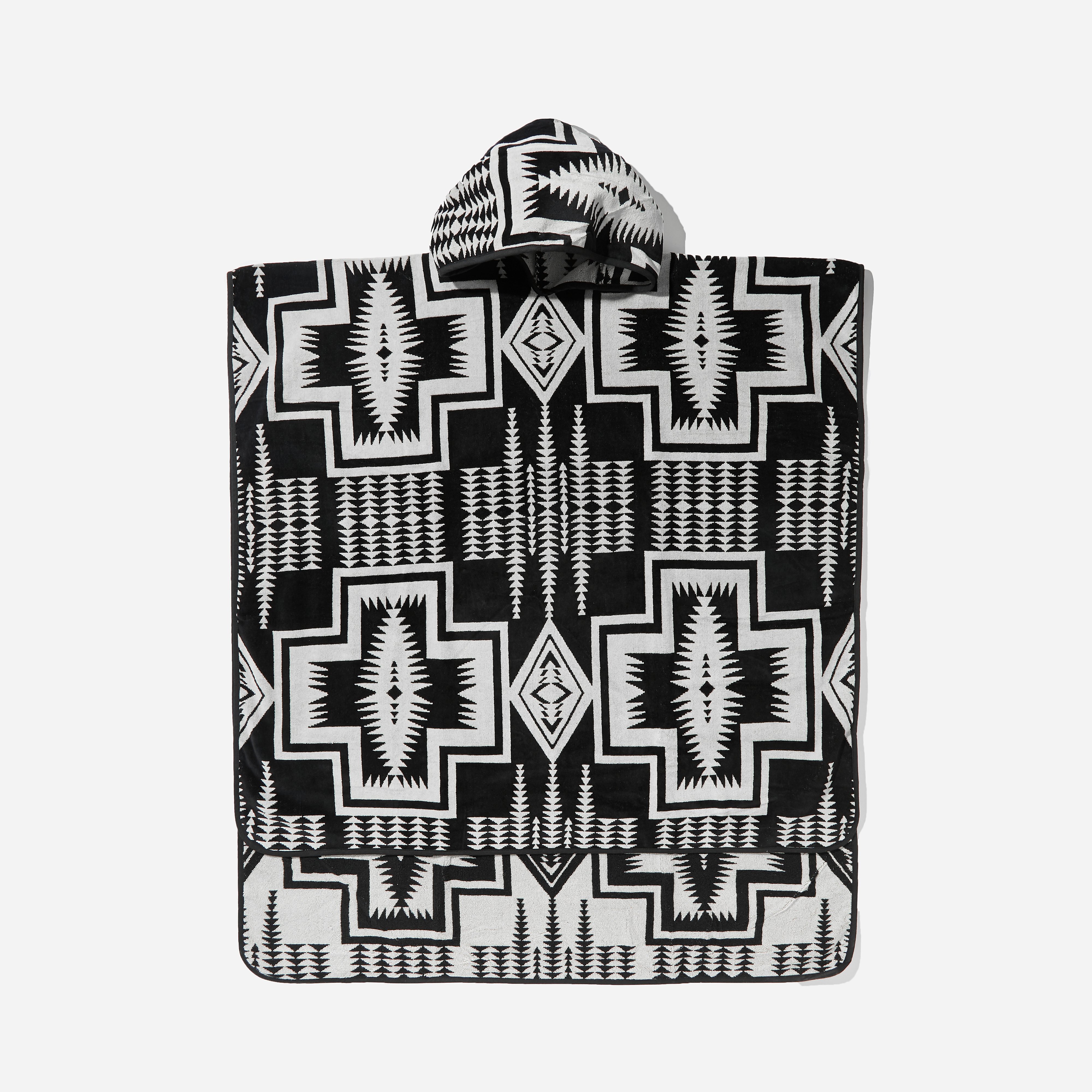 Pendleton Hooded Towel, Black