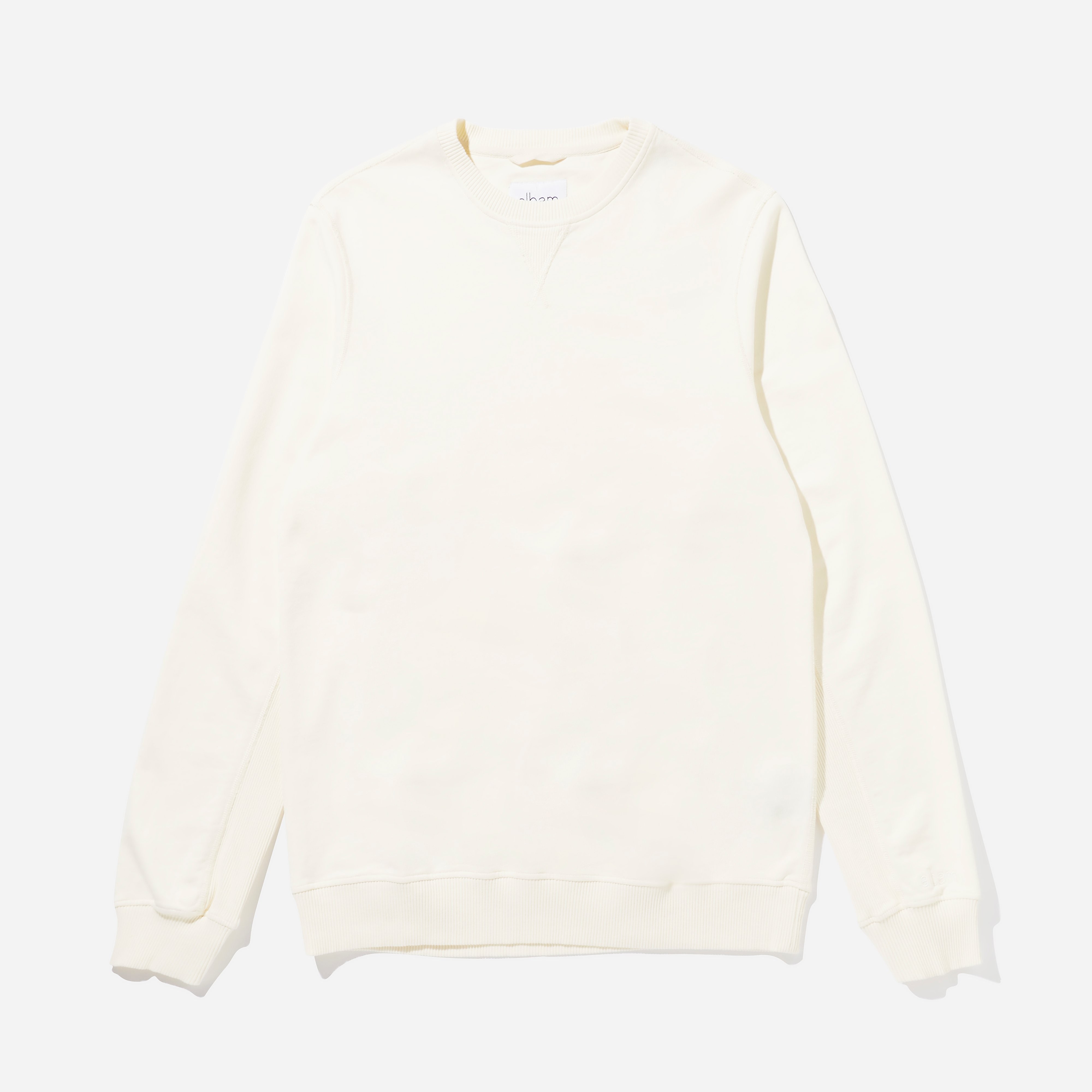 Albam Classic Crewneck Sweatshirt, White