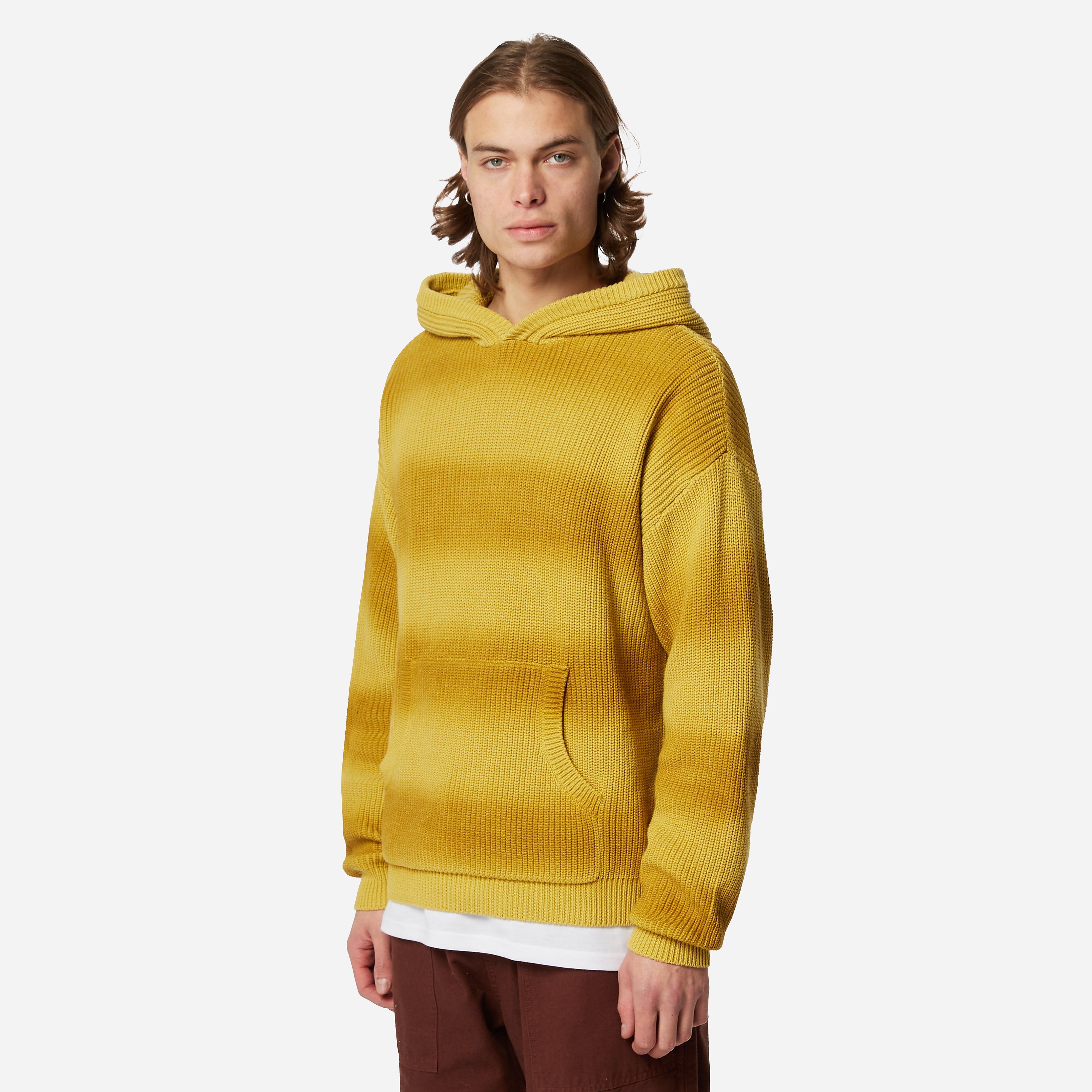 Stüssy Spray Dyed Hoodie Stussy Spray Dyed Hoodie, Yellow - Curated Menswear