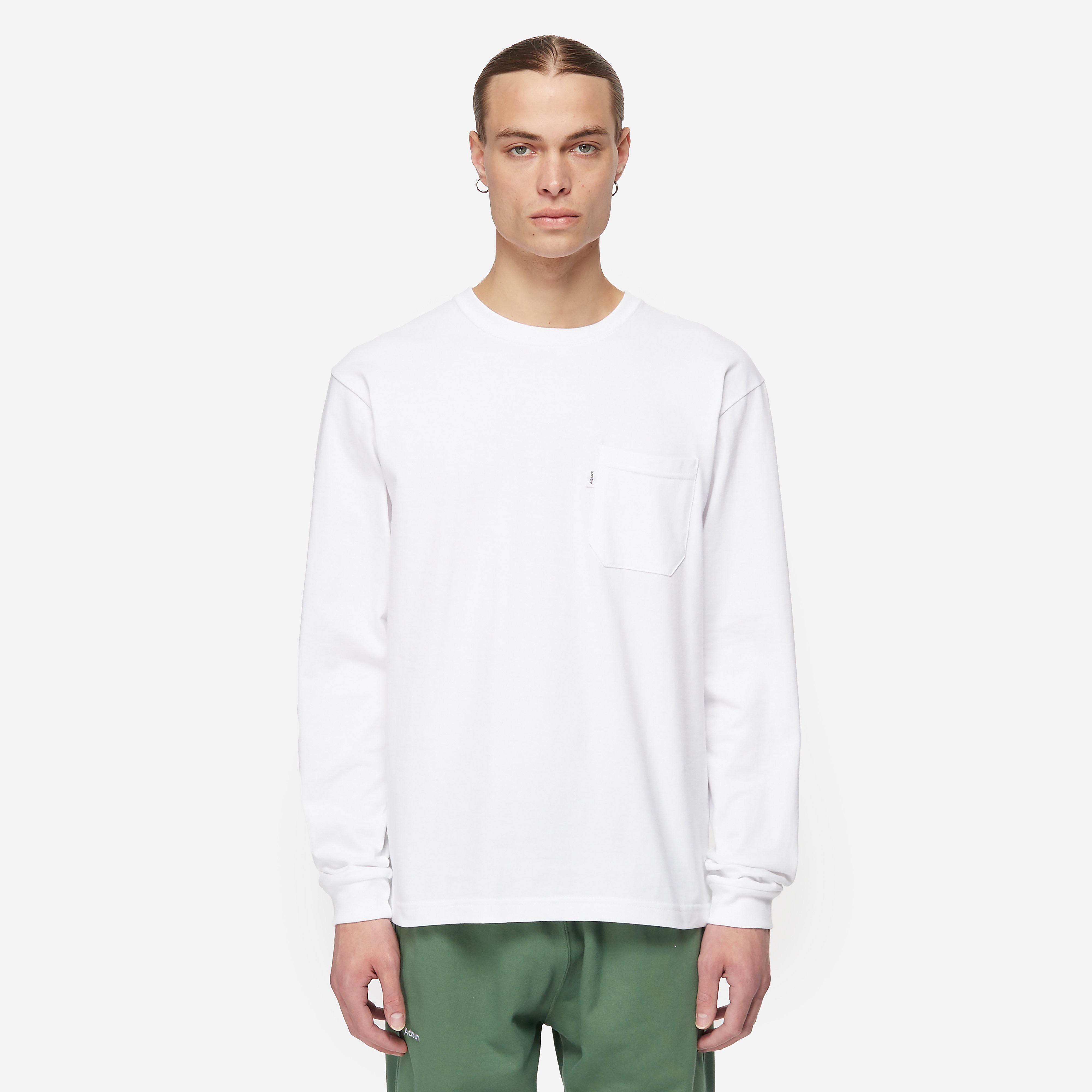 Adsum Long Sleeve Pocket T-Shirt, White