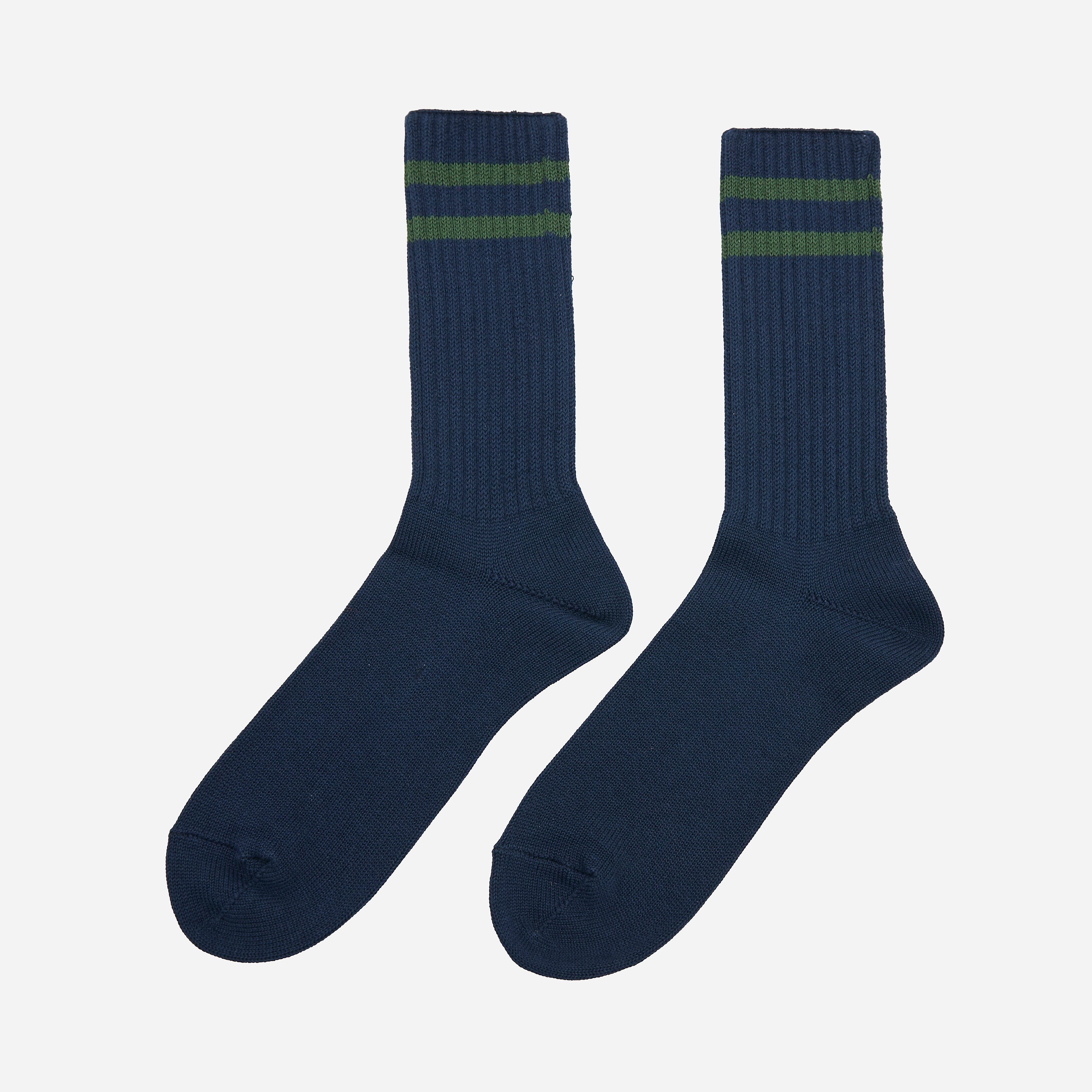 Beams Plus Schoolboy Socks, Blue