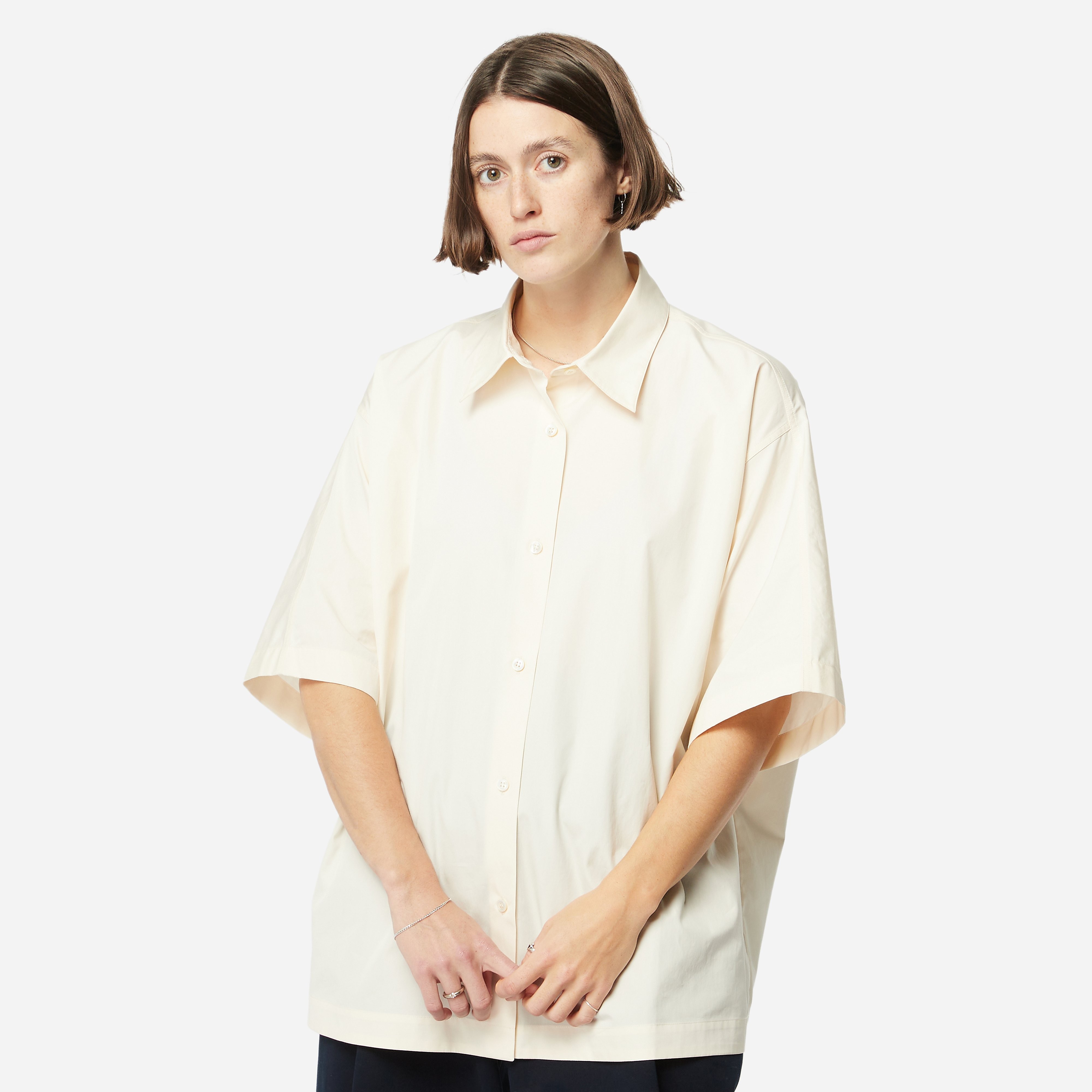 studio nicholson short sleeve linen shirt women's