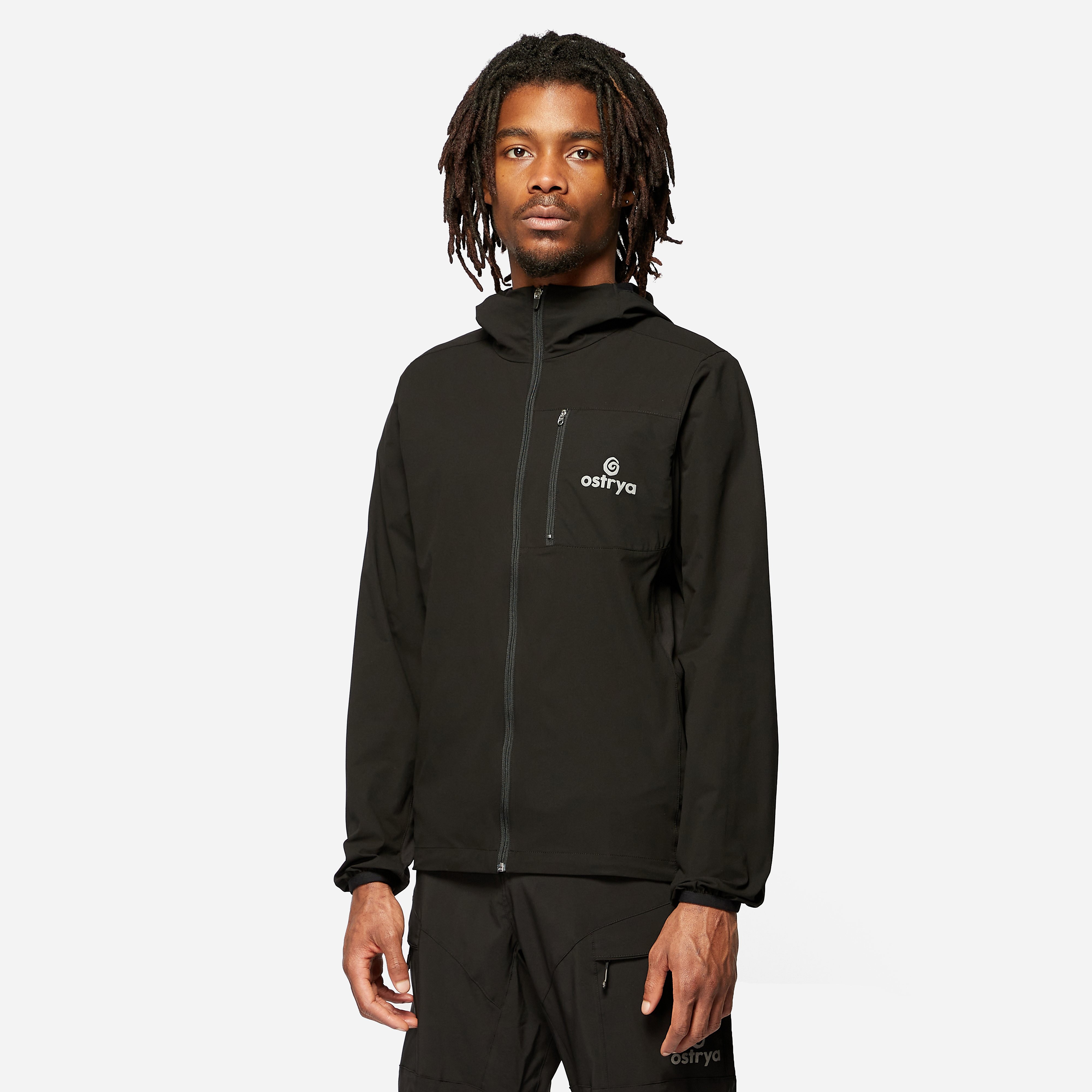Ostrya Skarn Windbreaker Jacket, Black
