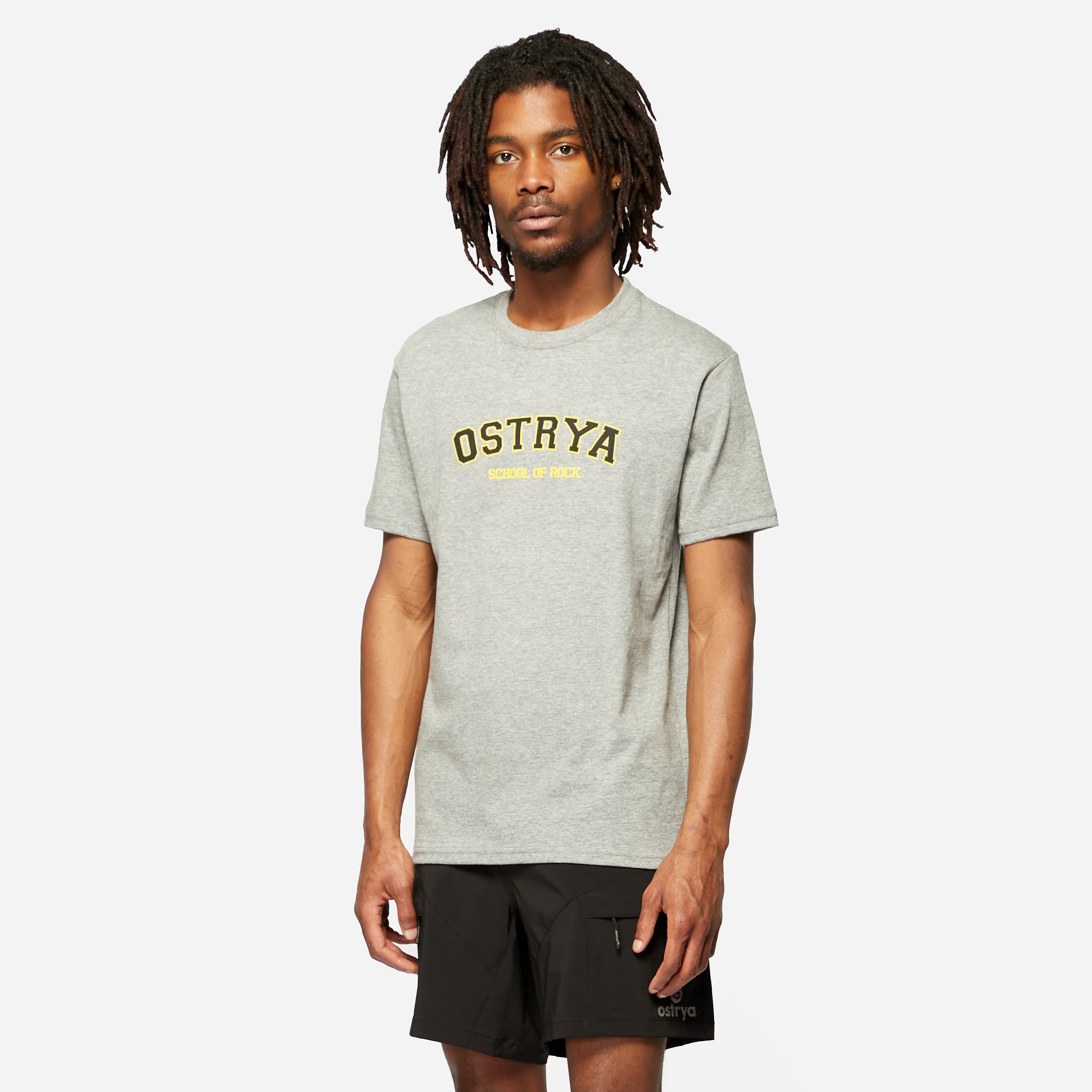 Ostrya School Of Rock Equi-Tee T-Shirt, Grey