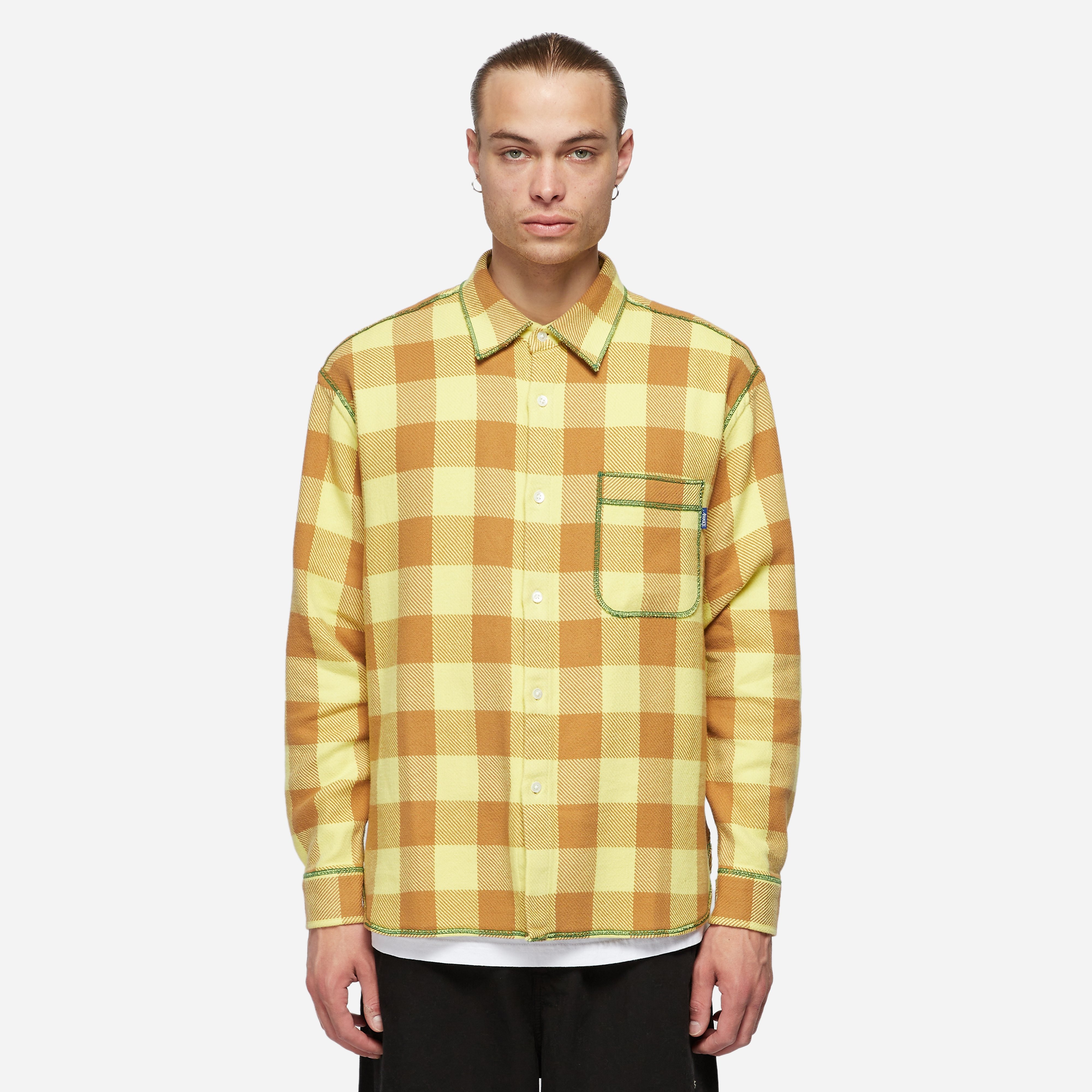 Awake NY Flannel Shirt, Yellow