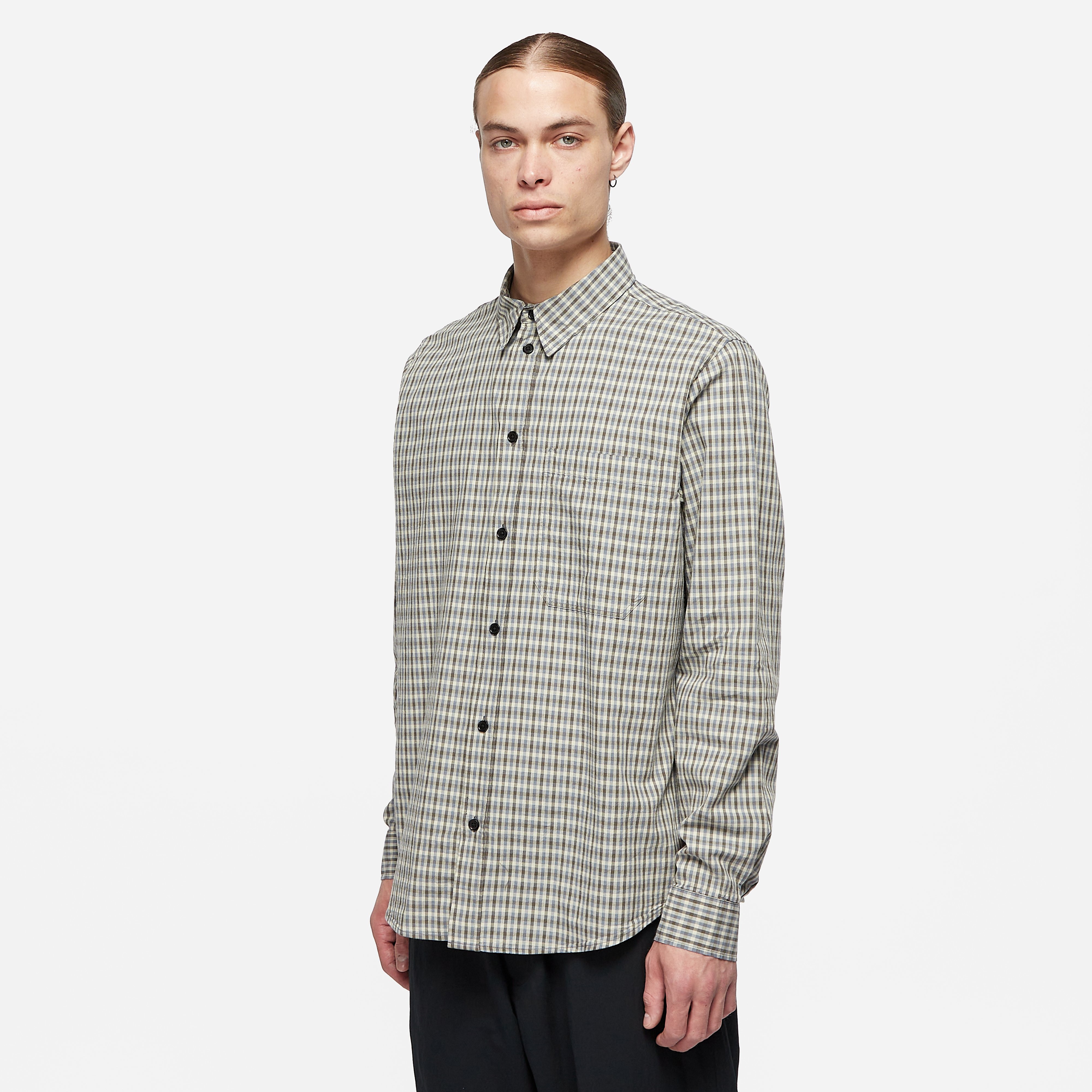 Wood Wood Aster Flannel Shirt, Blue