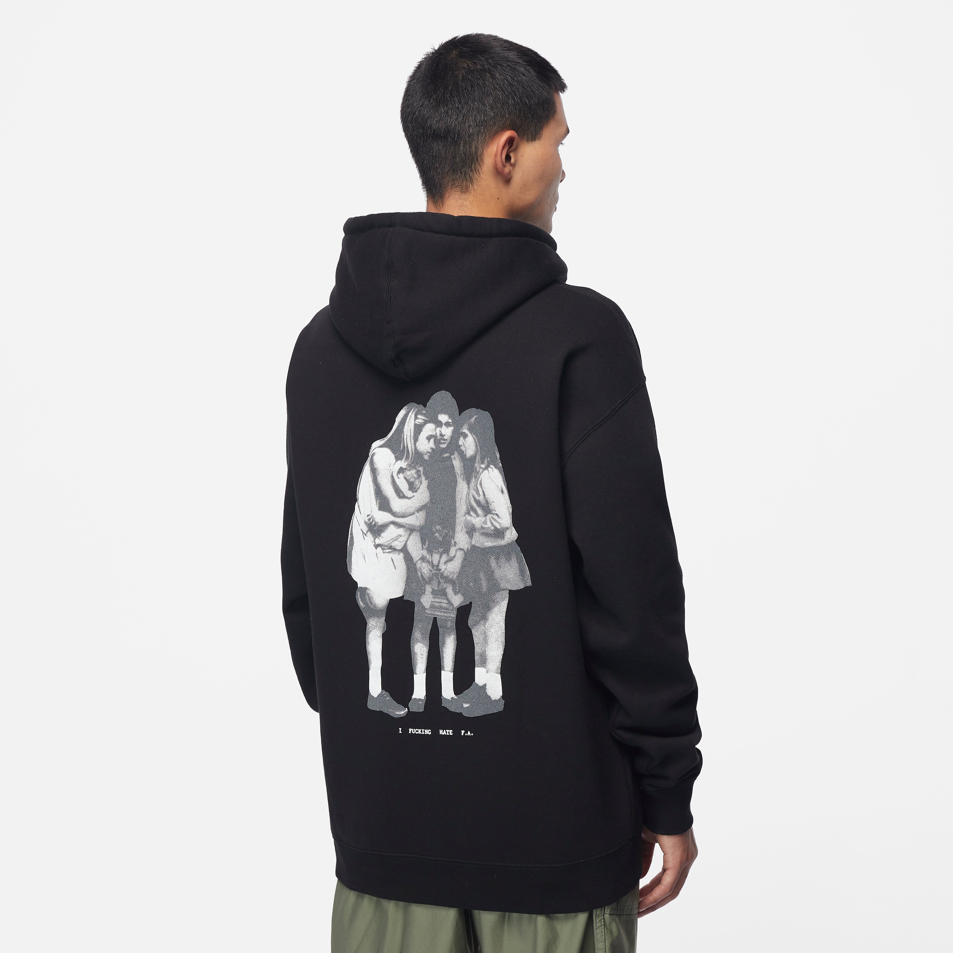 【FUCKING AWESOME】HATE FA HOODIE Fucking Awesome Hate FA Hoodie - Black | Circle-A SAC