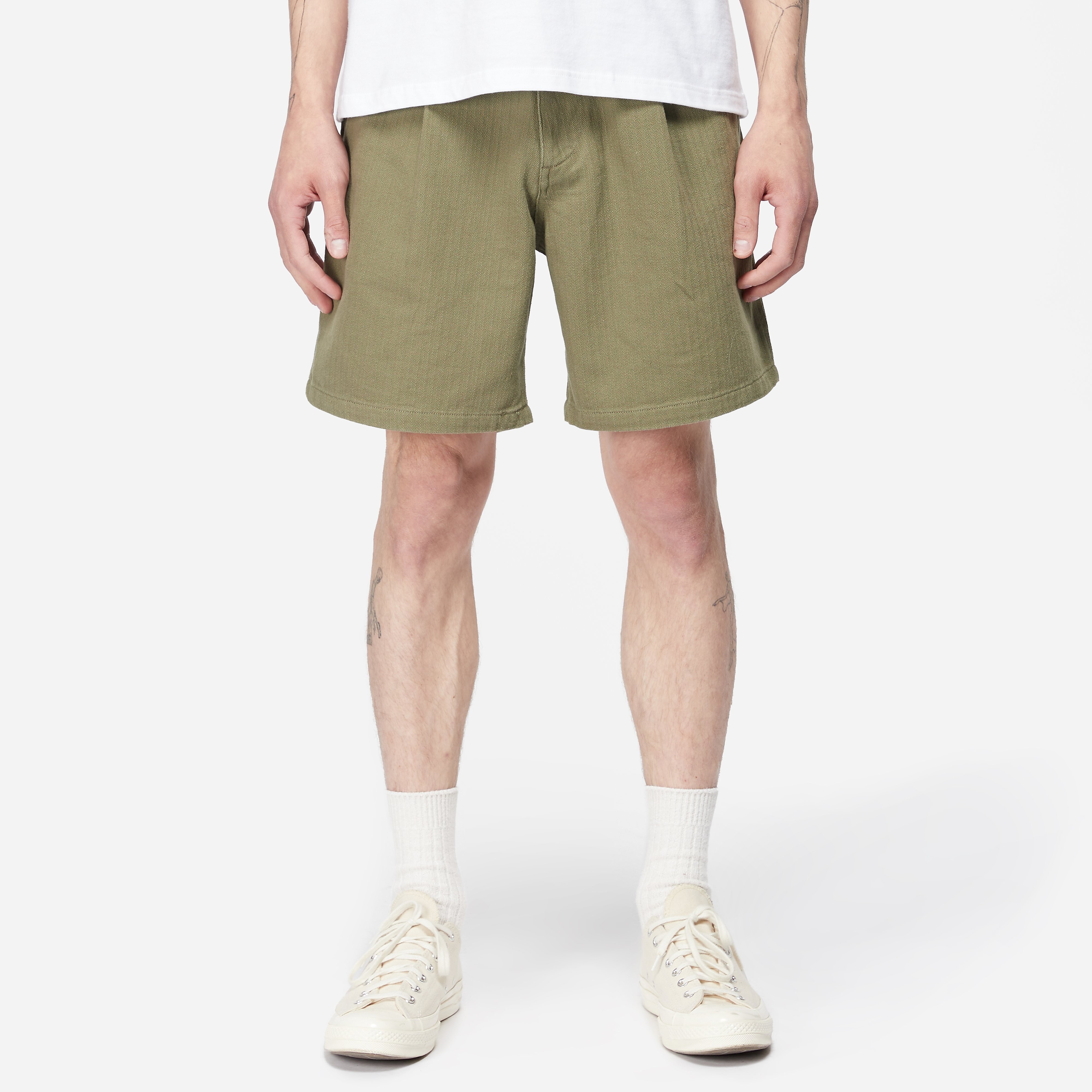 General Admission Pleated Short, Green