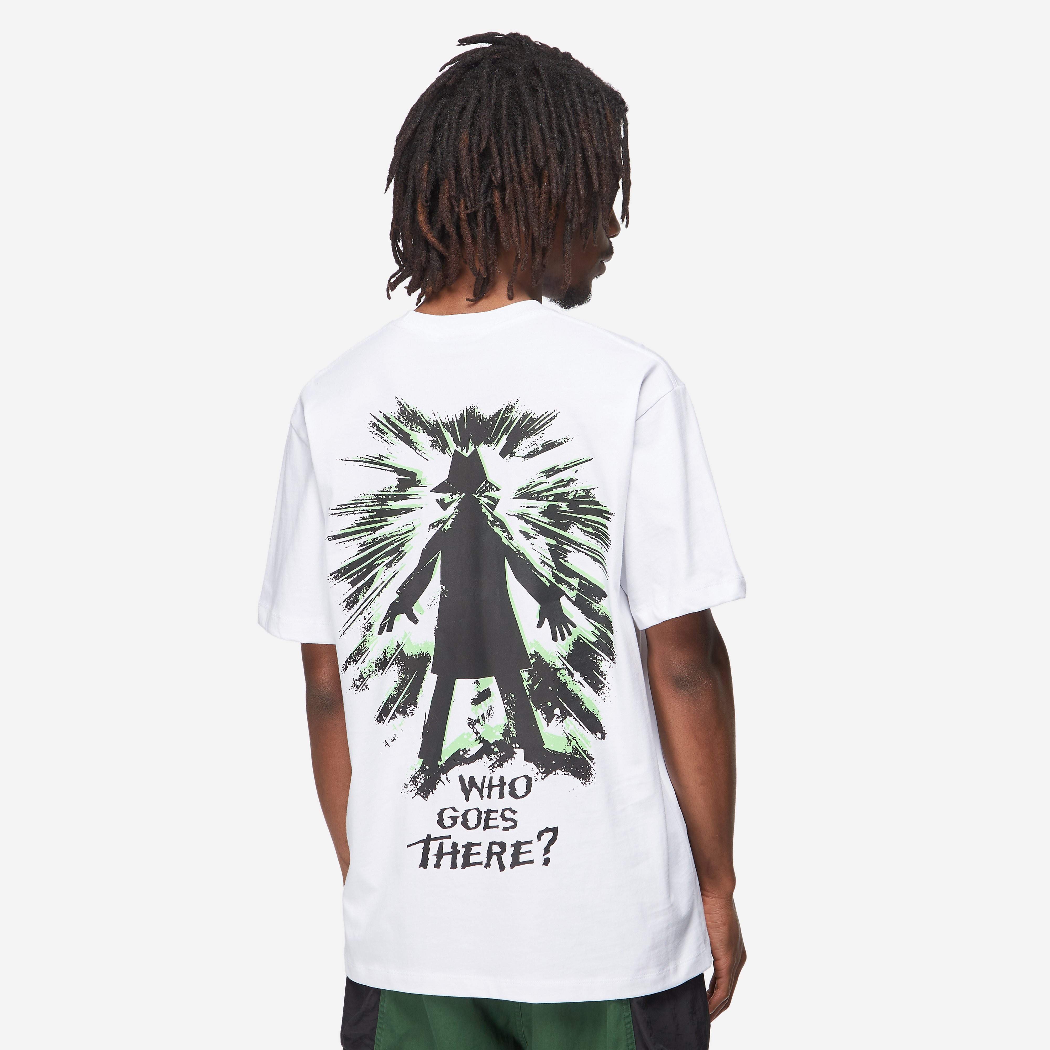 Real Bad Man Who Goes There T-Shirt, White