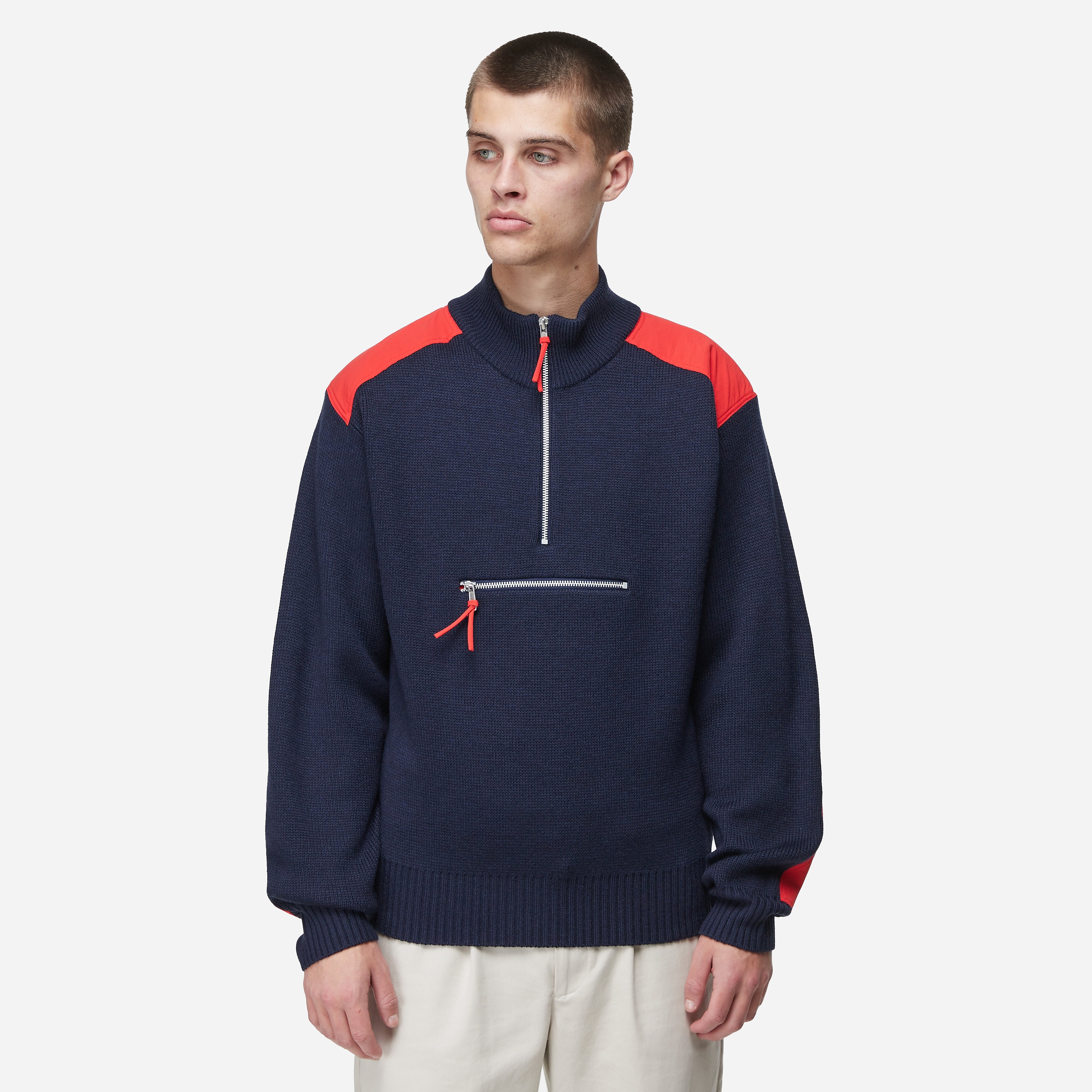PUMA x Noah Ski Sweater, Navy - Curated Menswear
