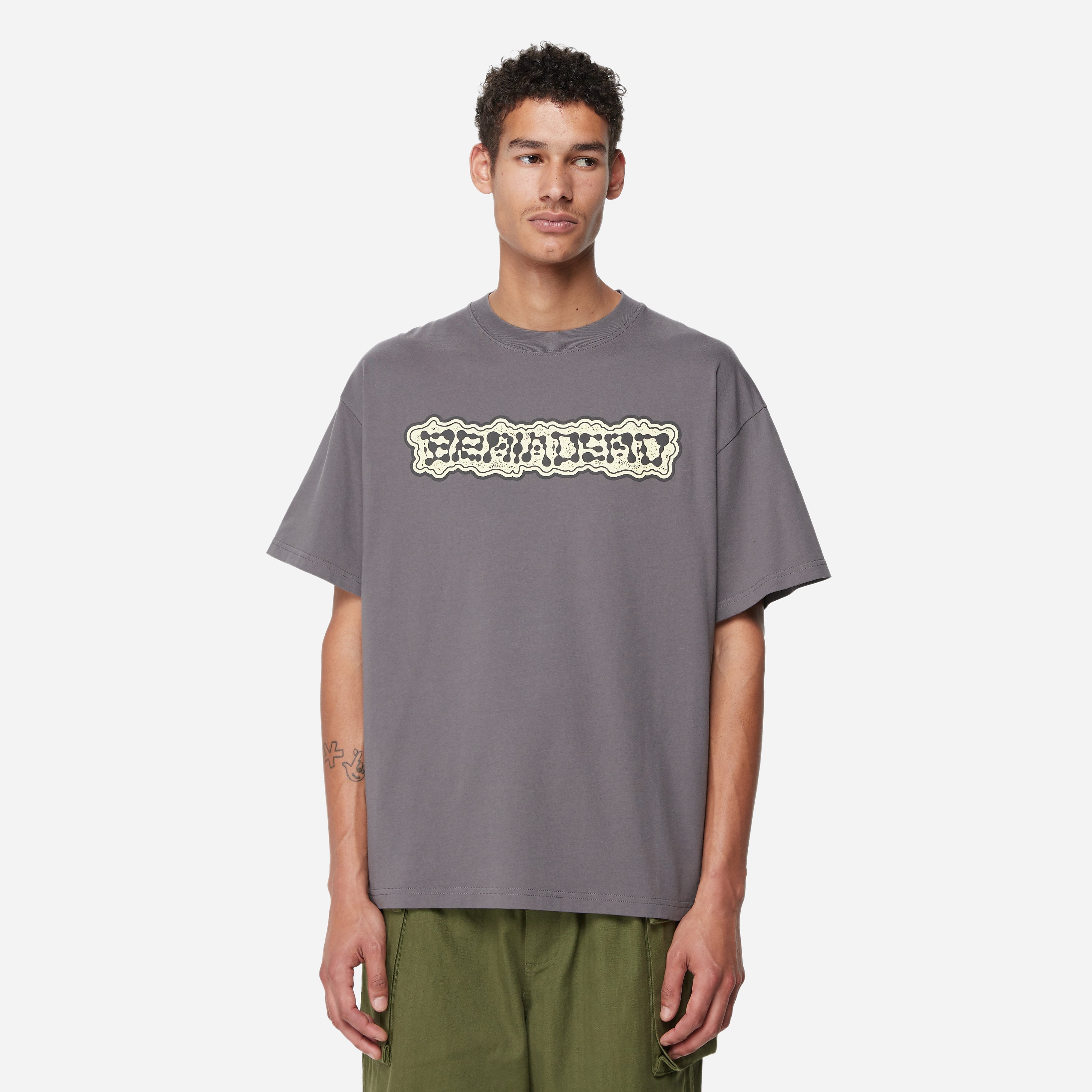 Brain Dead Brain Growth T-Shirt, Grey - Curated Menswear
