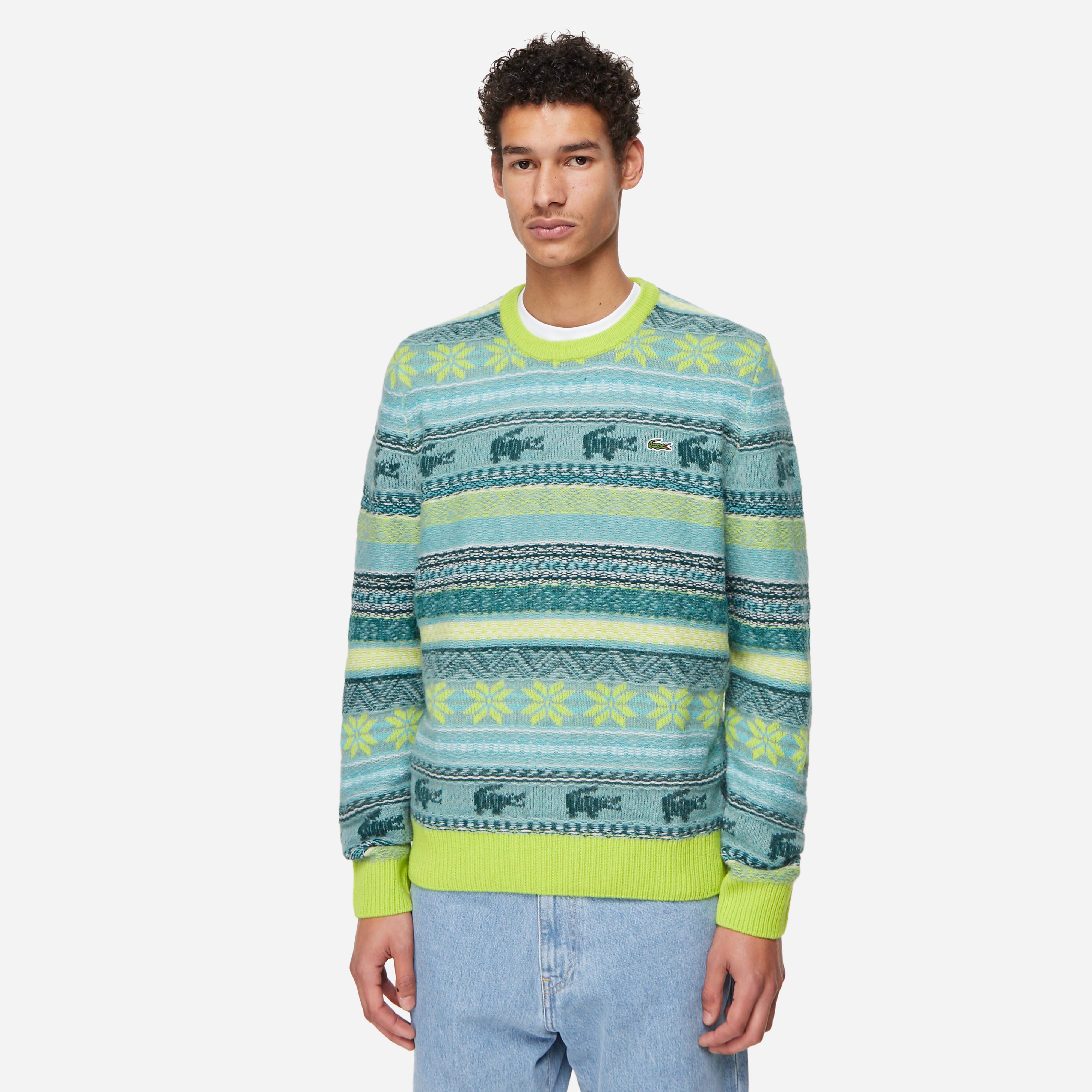 トップス LACOSTE Checkerboard Sweaters Unisex Graphic Motif Sweatshirt - Sweaters & Sweatshirts