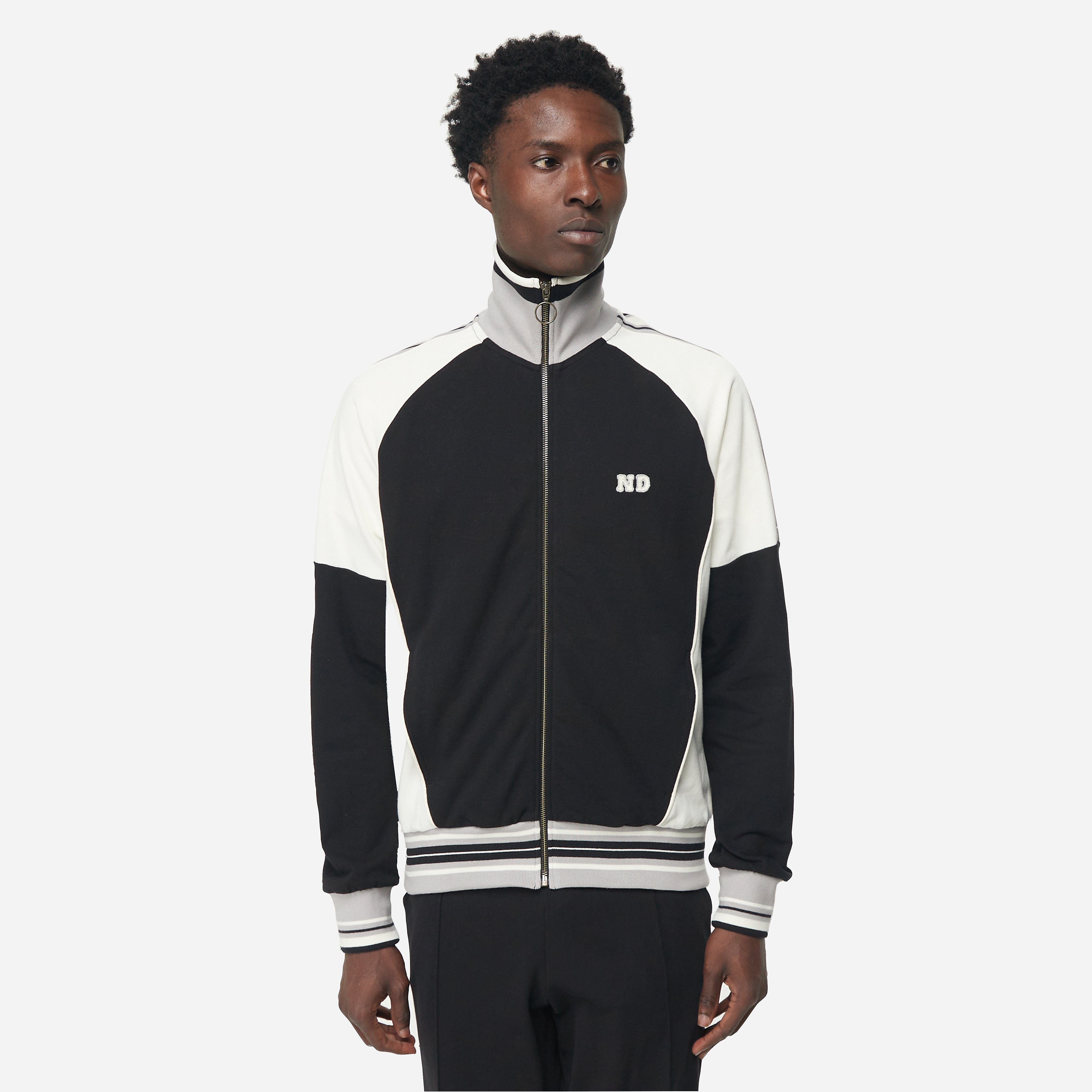 Nicholas Daley Track Top, Black - Curated Menswear