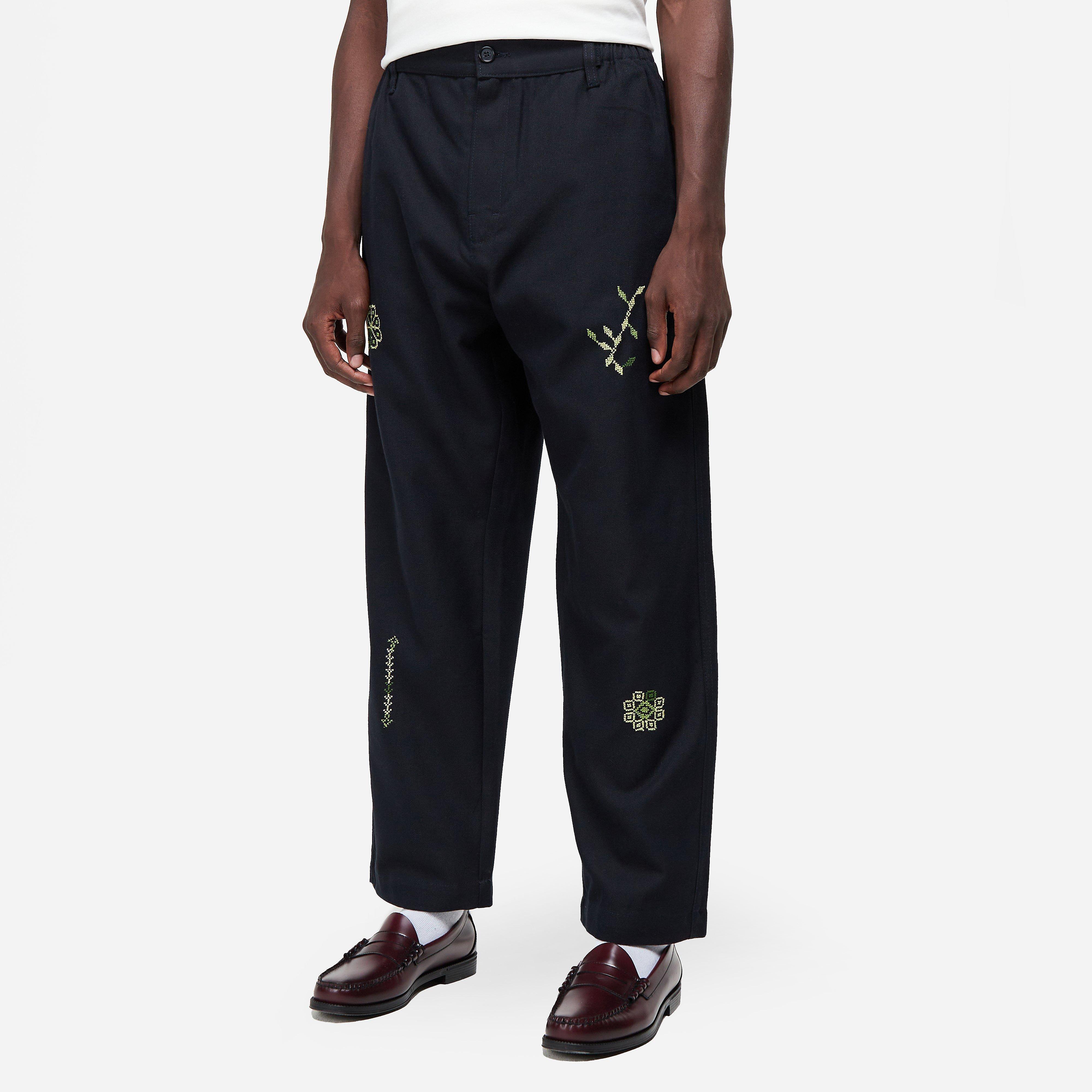 Adish Nafnuf Wool Pants, NAVY