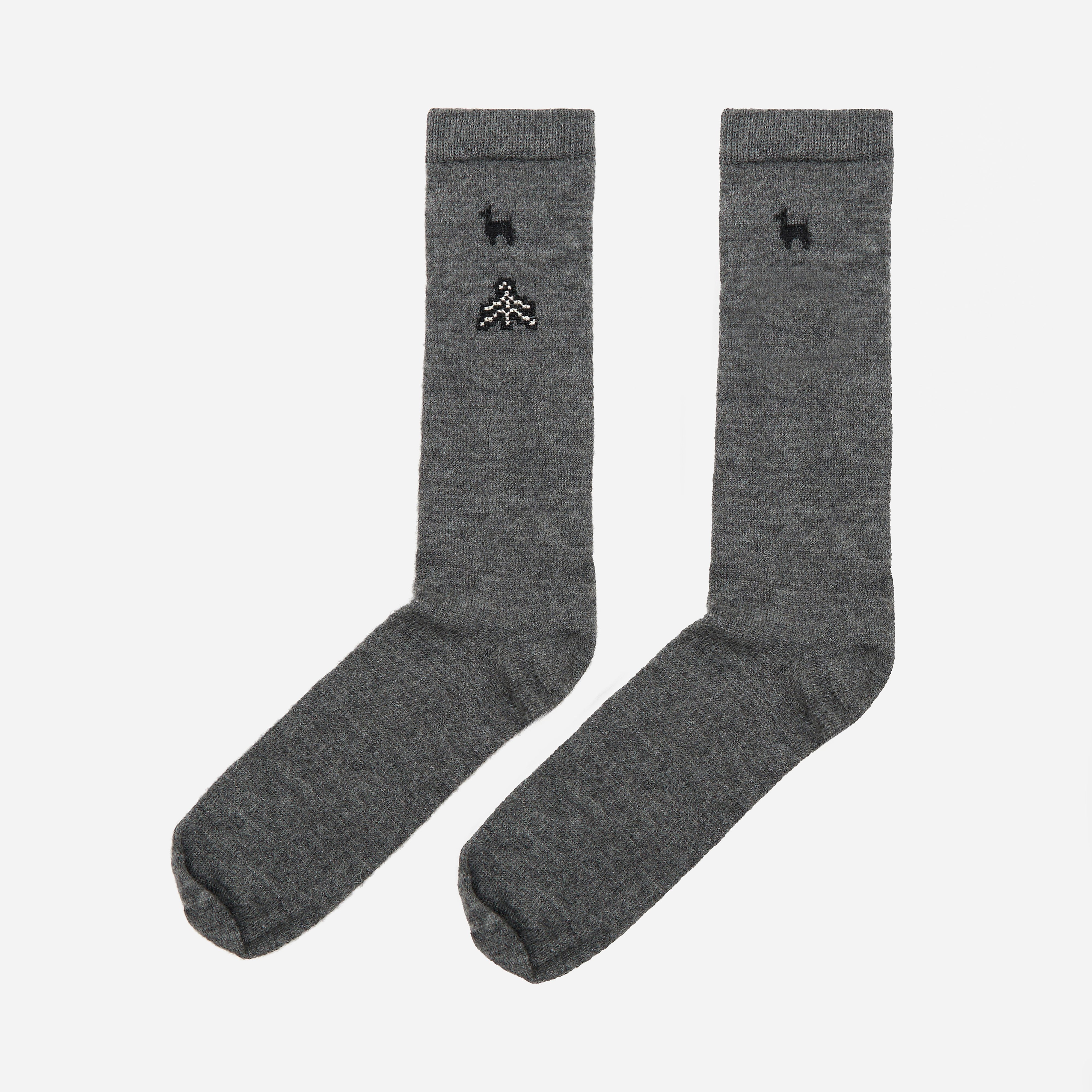 Adish Upcycled Alpaca Sock, Grey