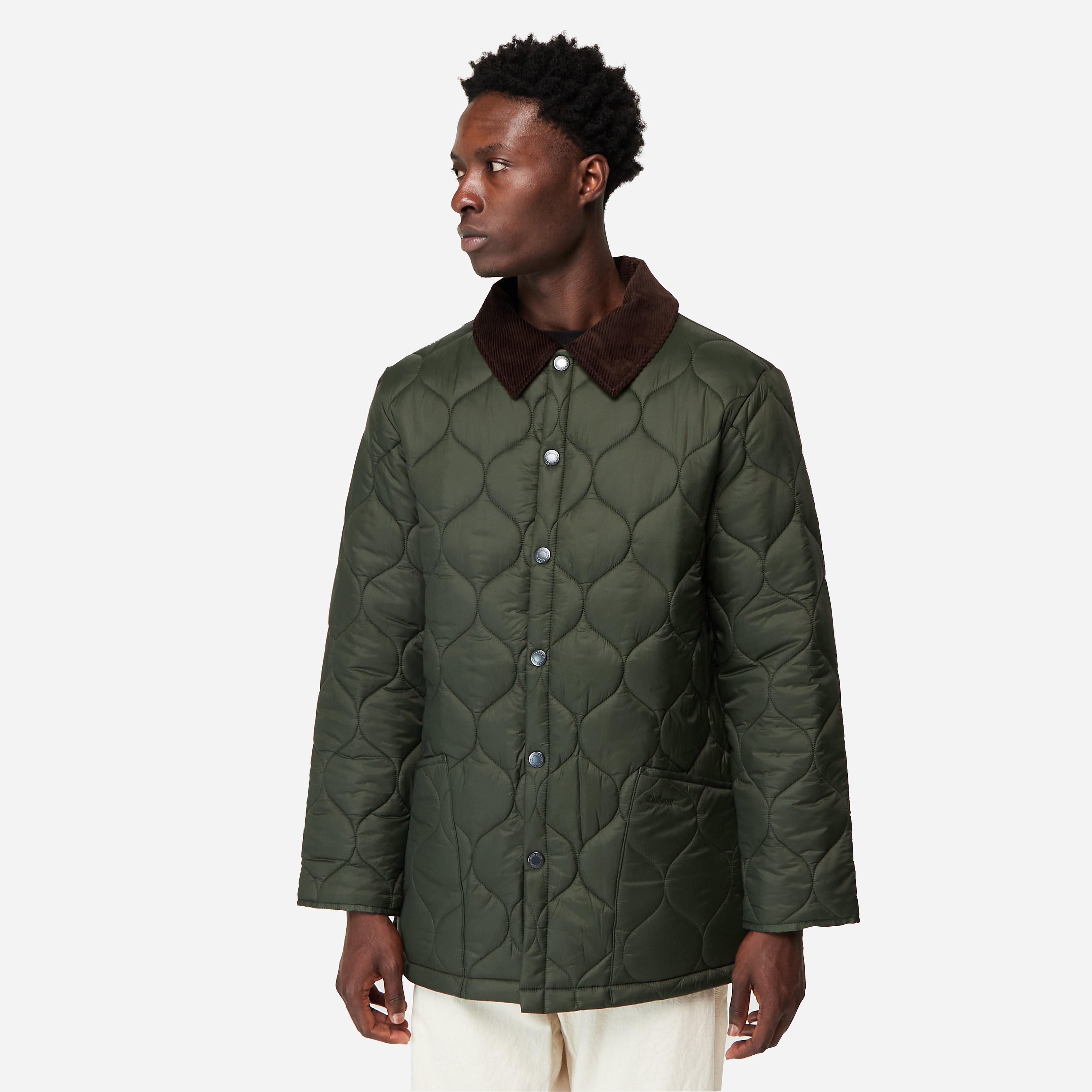 Barbour Flyer Field Jacket, Black - Curated Menswear