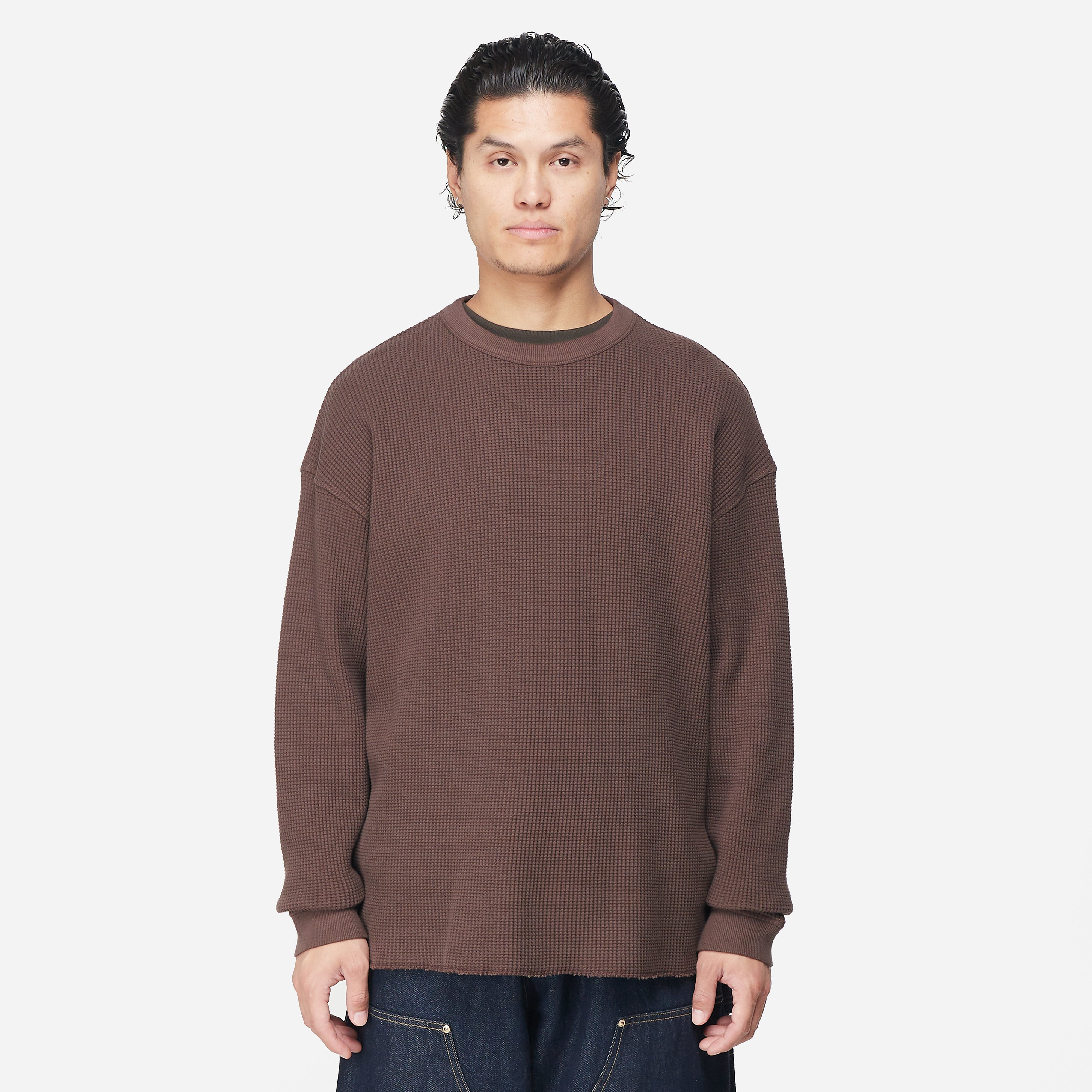 ymc versatile sweatshirt, brown