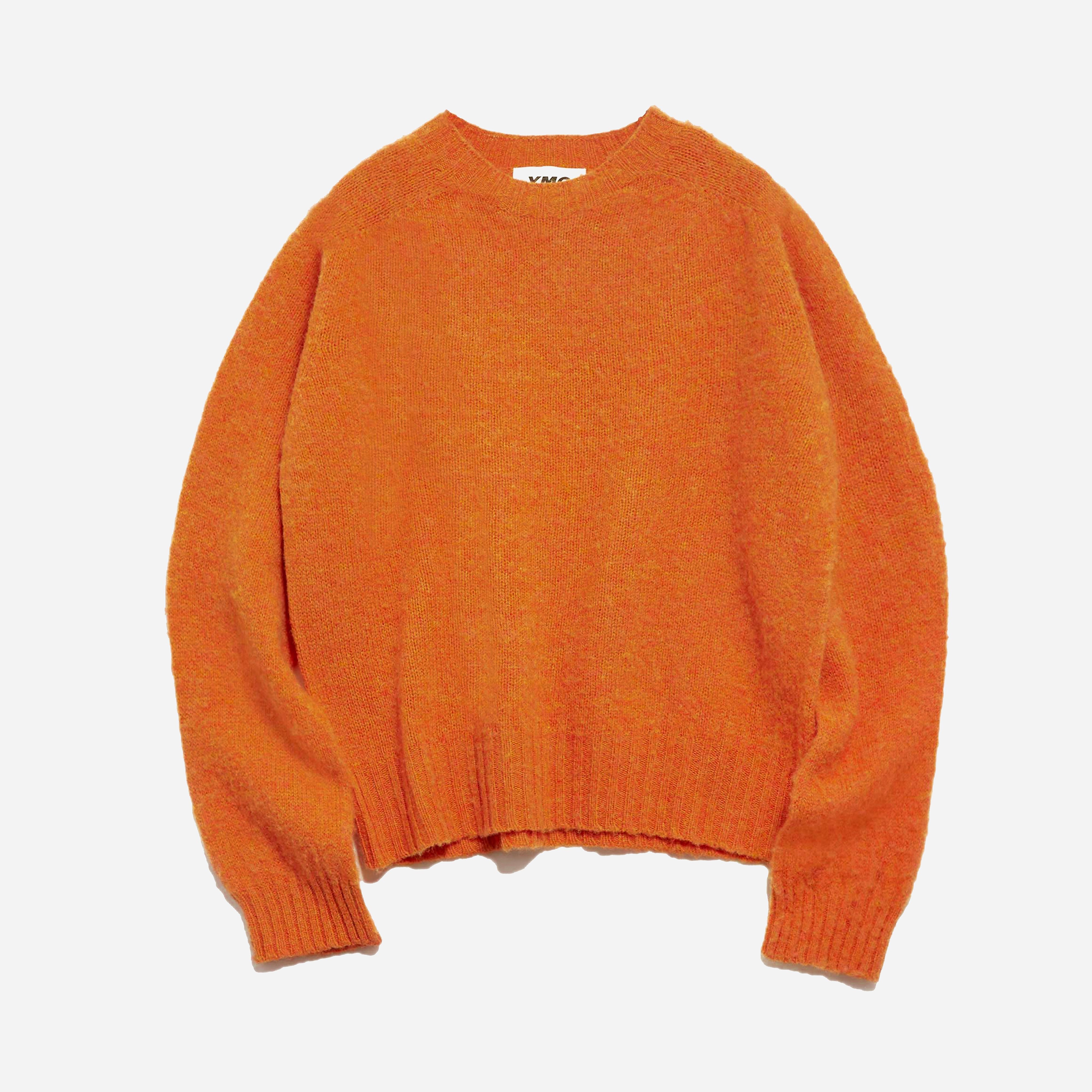 ymc earth jets knitted sweatshirt women's, orange