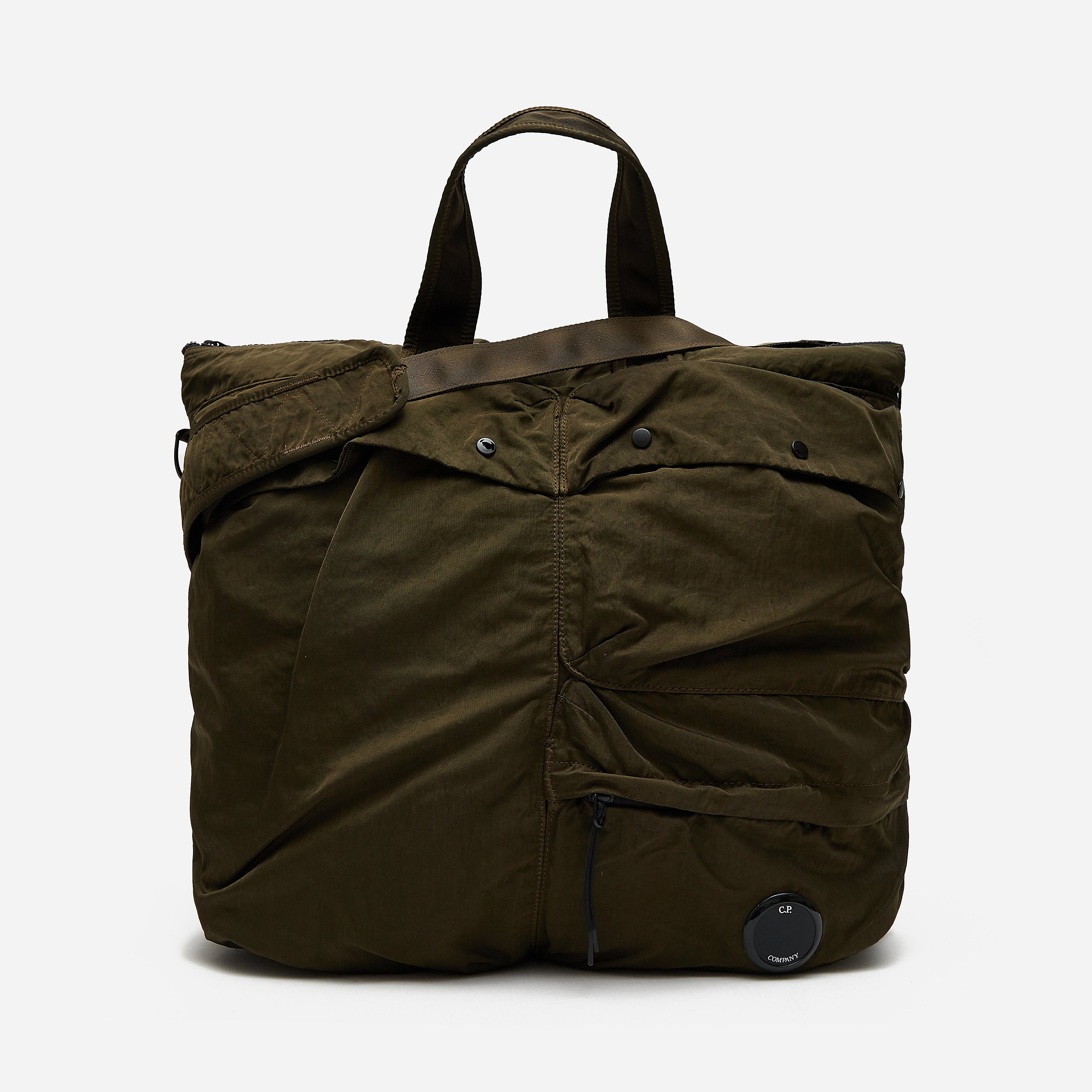 c.p. company nylon b tote bag, green