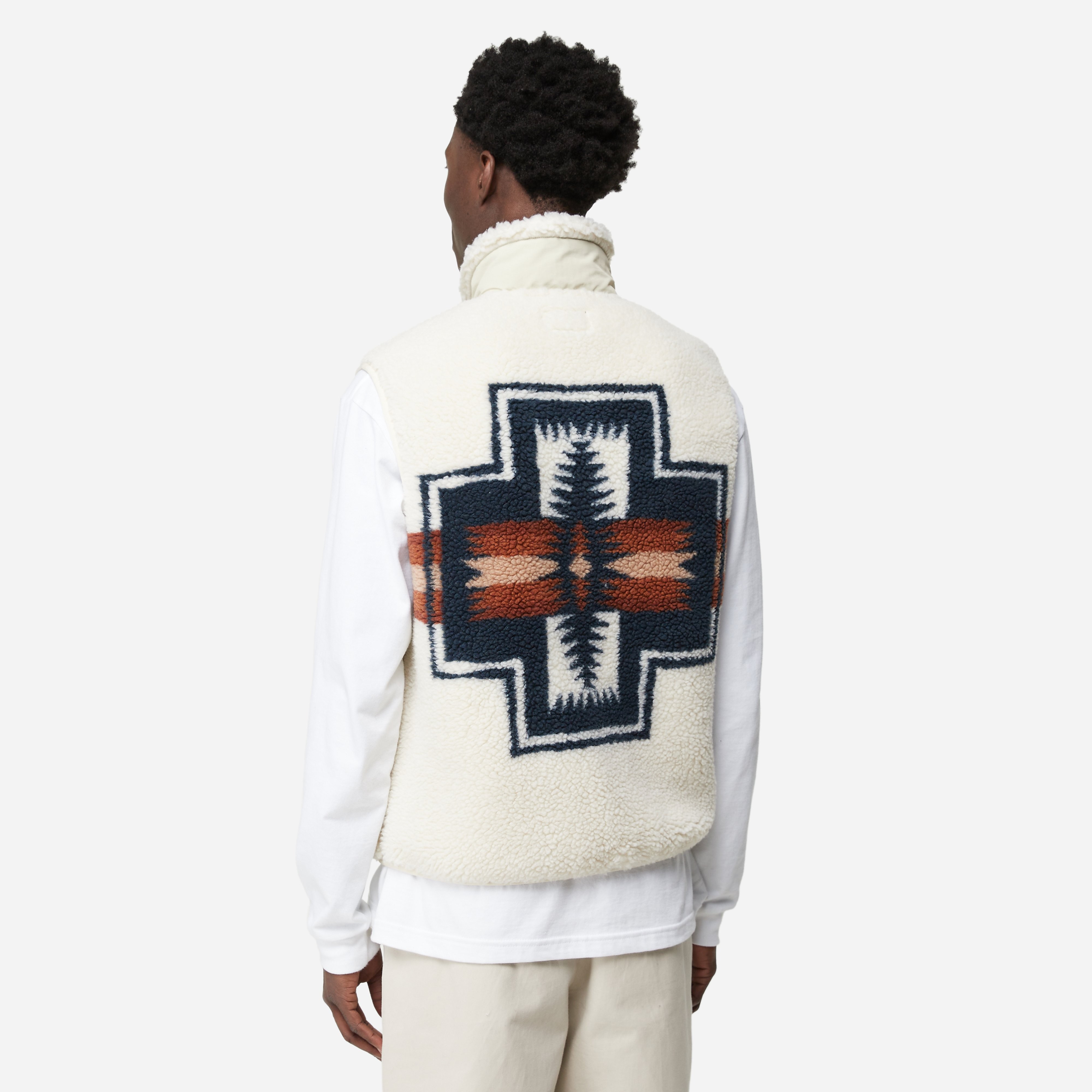 Pendleton Boa Stand Vest, Beige
