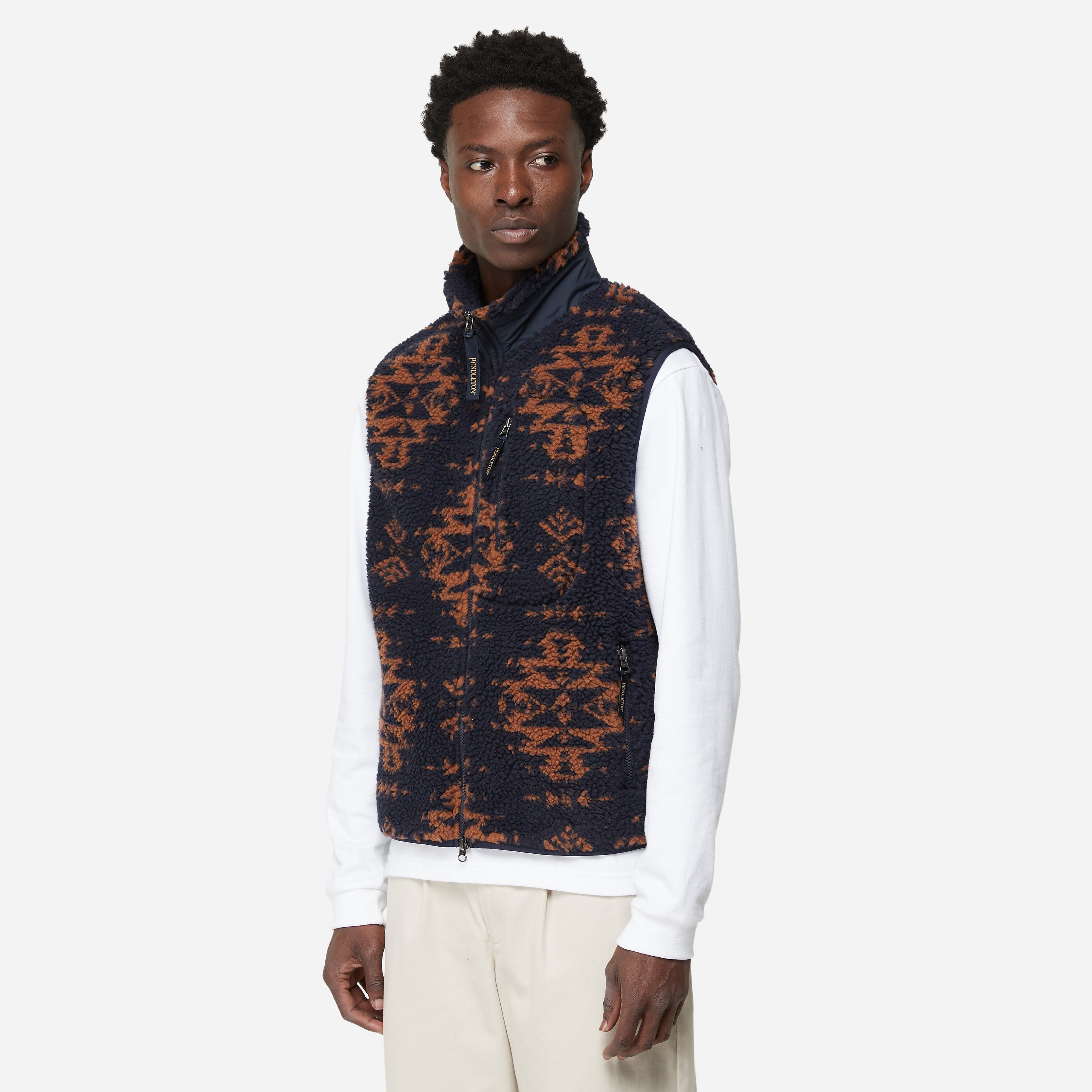Pendleton Boa Stand Vest, Navy
