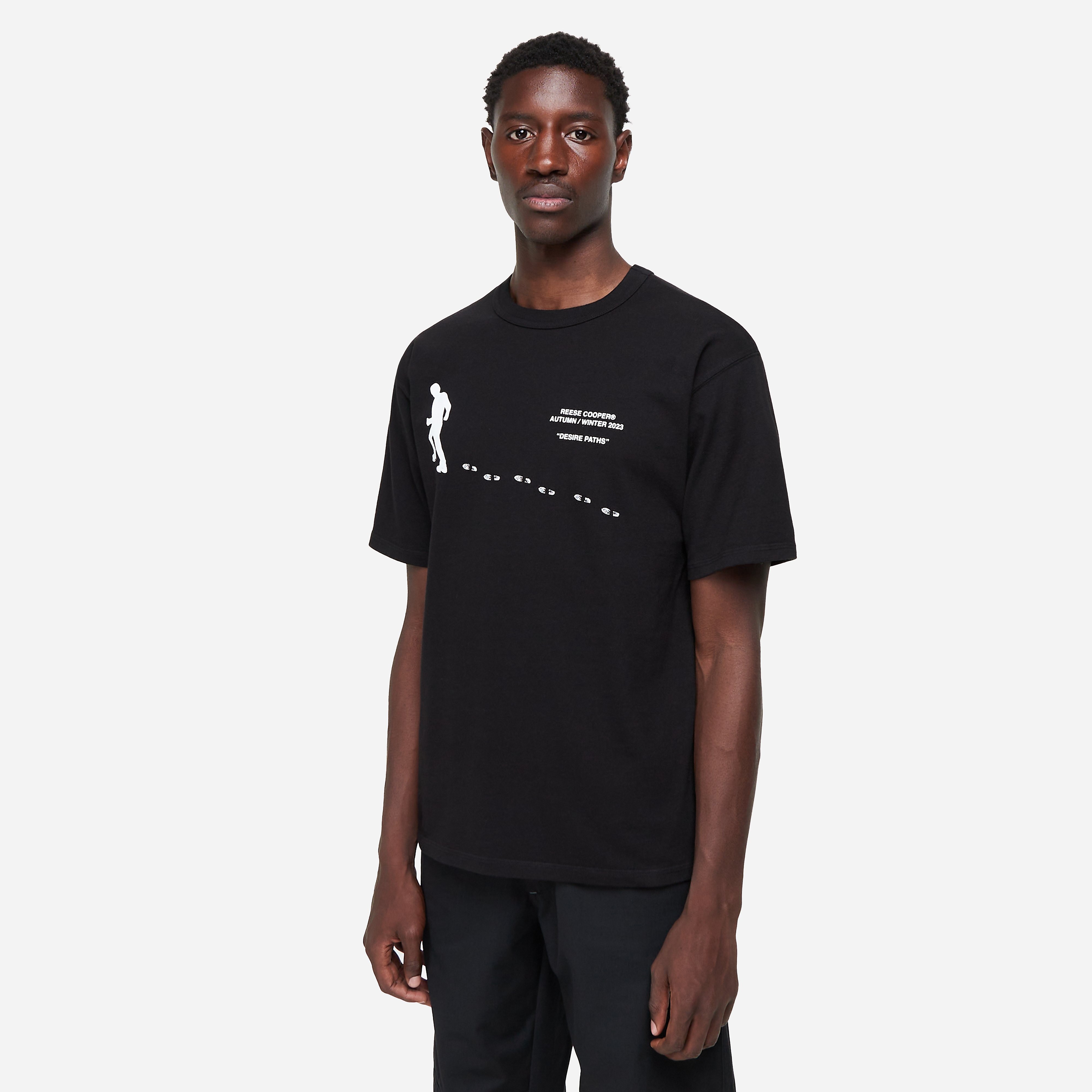 Reese Cooper Desire Paths T-Shirt, Black