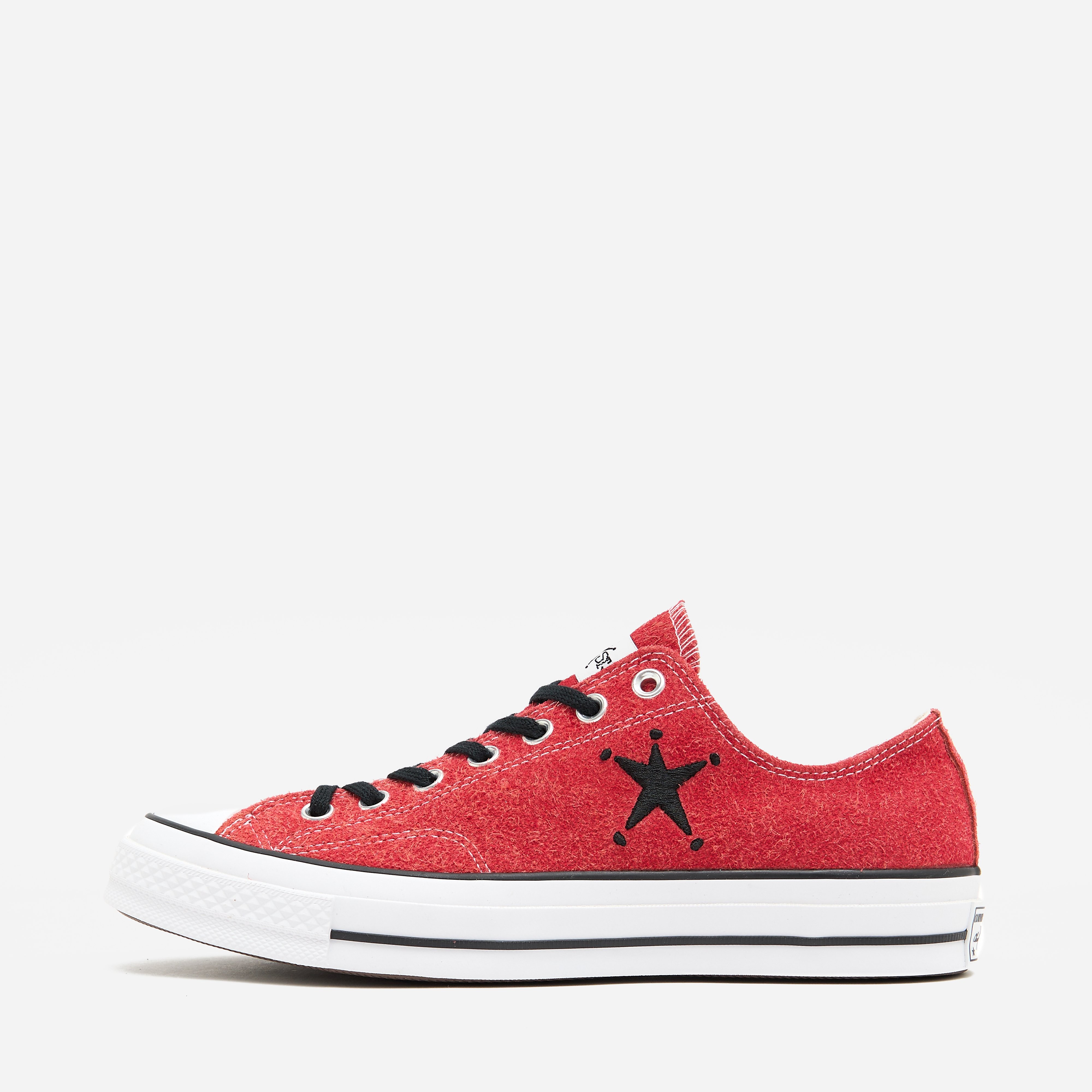 Converse x Stussy Chuck 70 Ox, Red - Curated Menswear