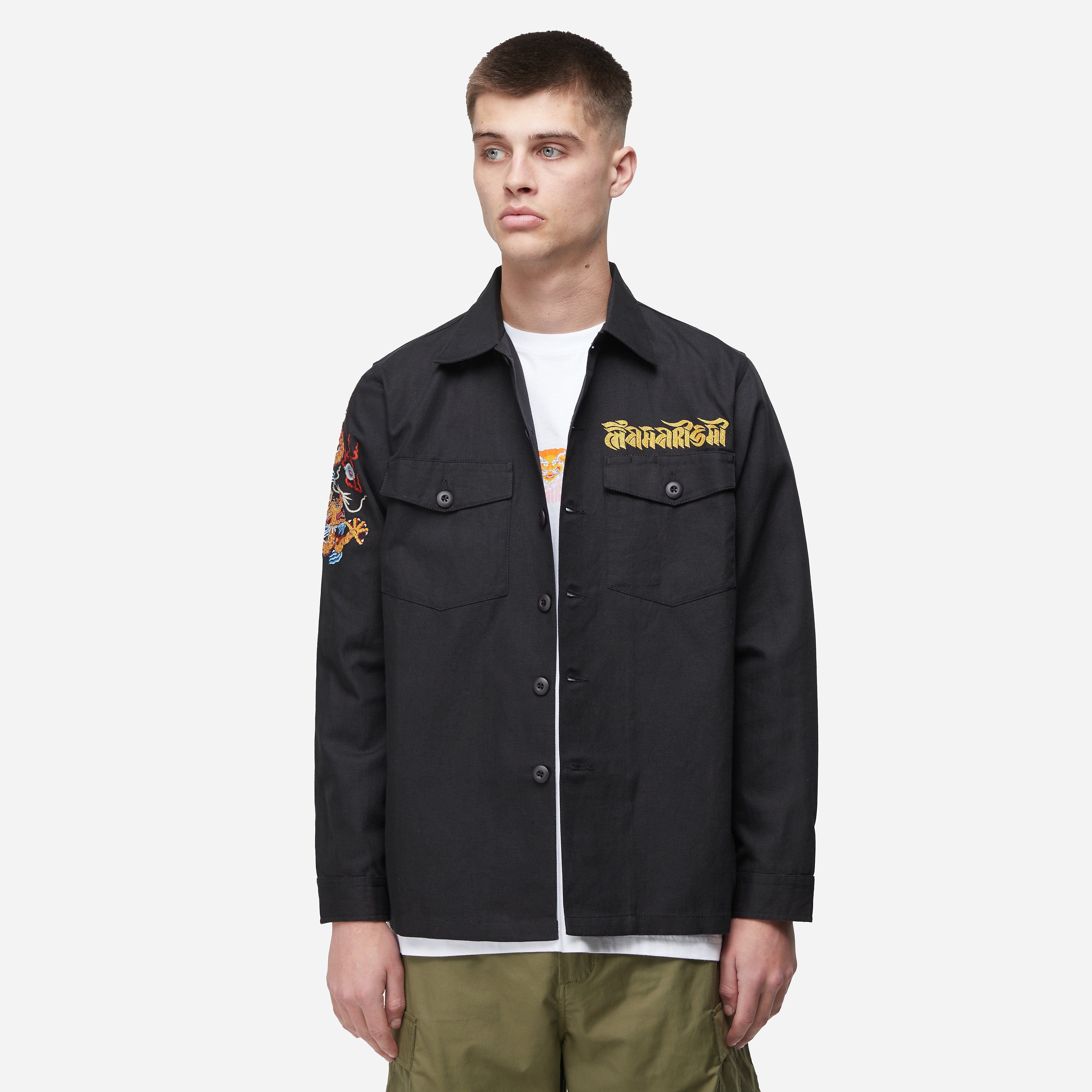 Maharishi Lunar Utility Shirt, Black - Curated Menswear
