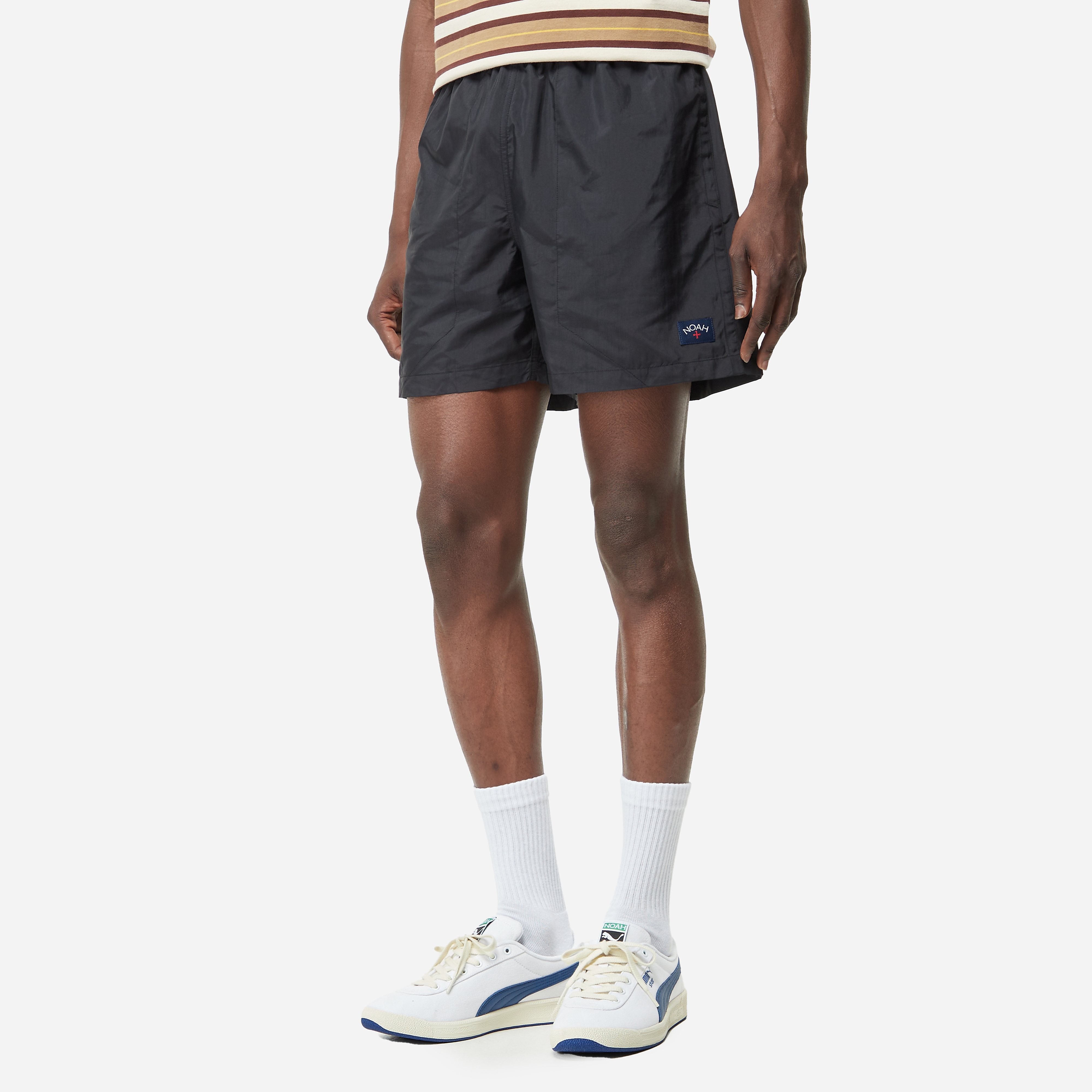 Noah Core Swim Trunk, Black - Curated Menswear