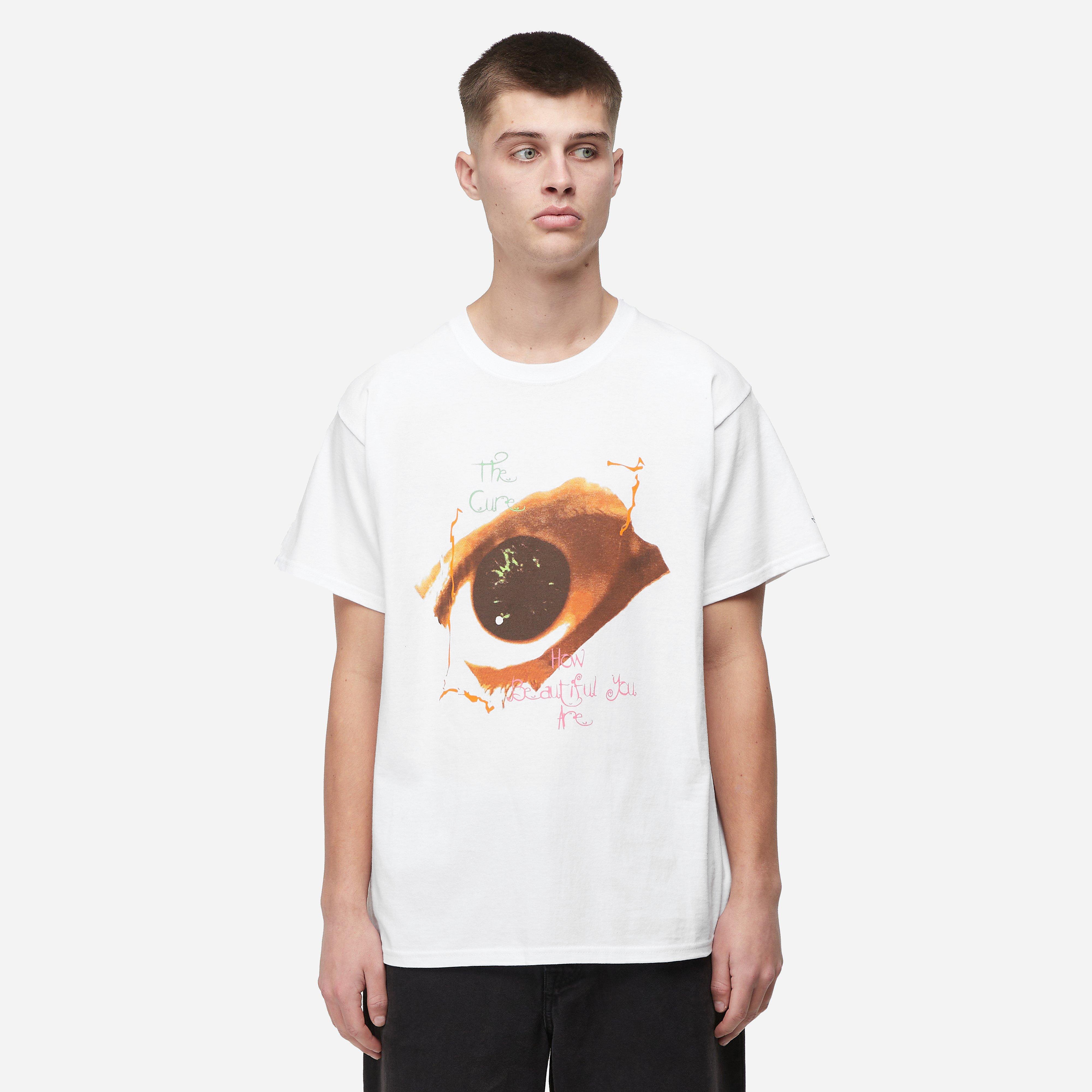 Noah x Barbour Swan T-Shirt, White - Curated Menswear