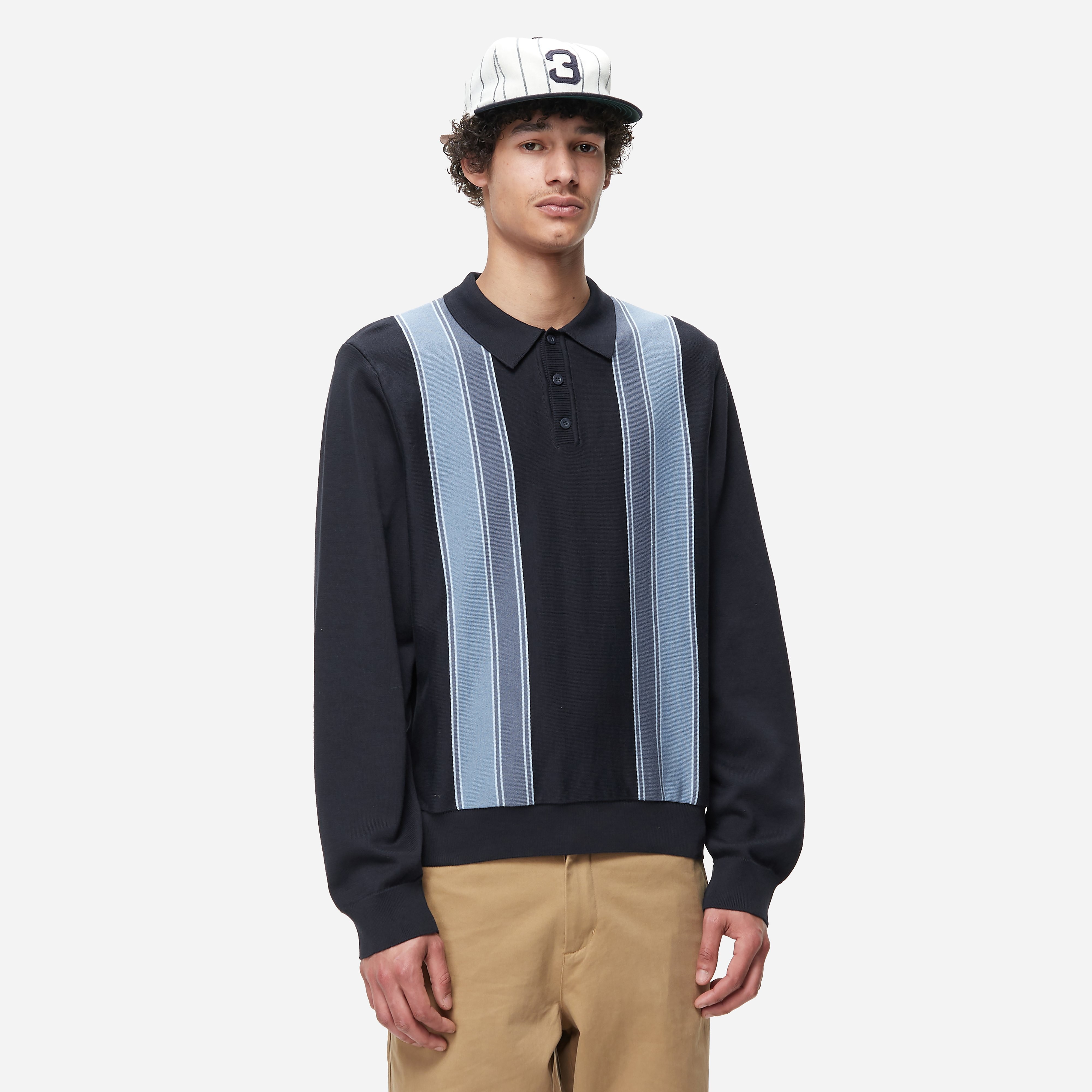 Carhartt WIP Kendricks Polo, Navy - Curated Menswear